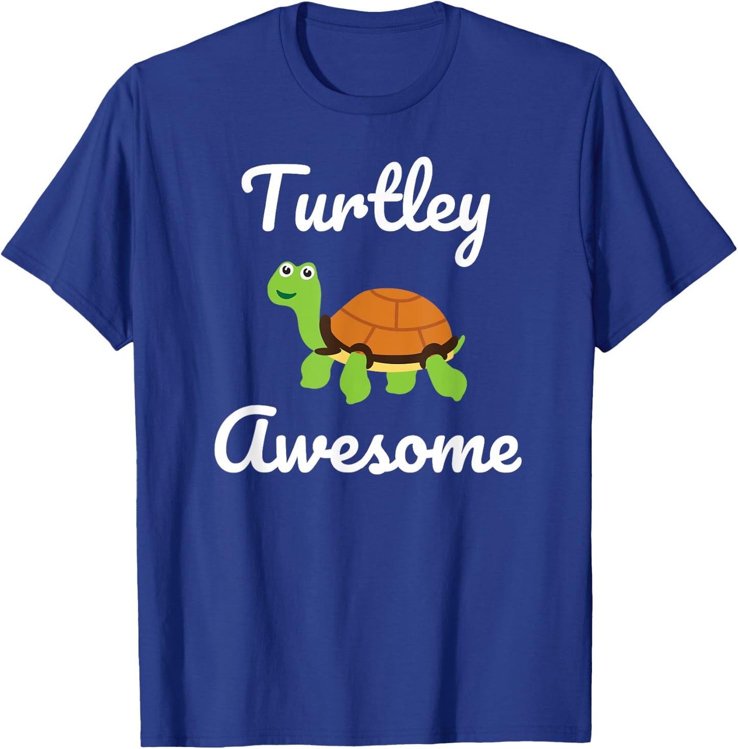 Turtley Awesome Funny Turtle Novelty Gift T-Shirt - T-Shirt | Royal