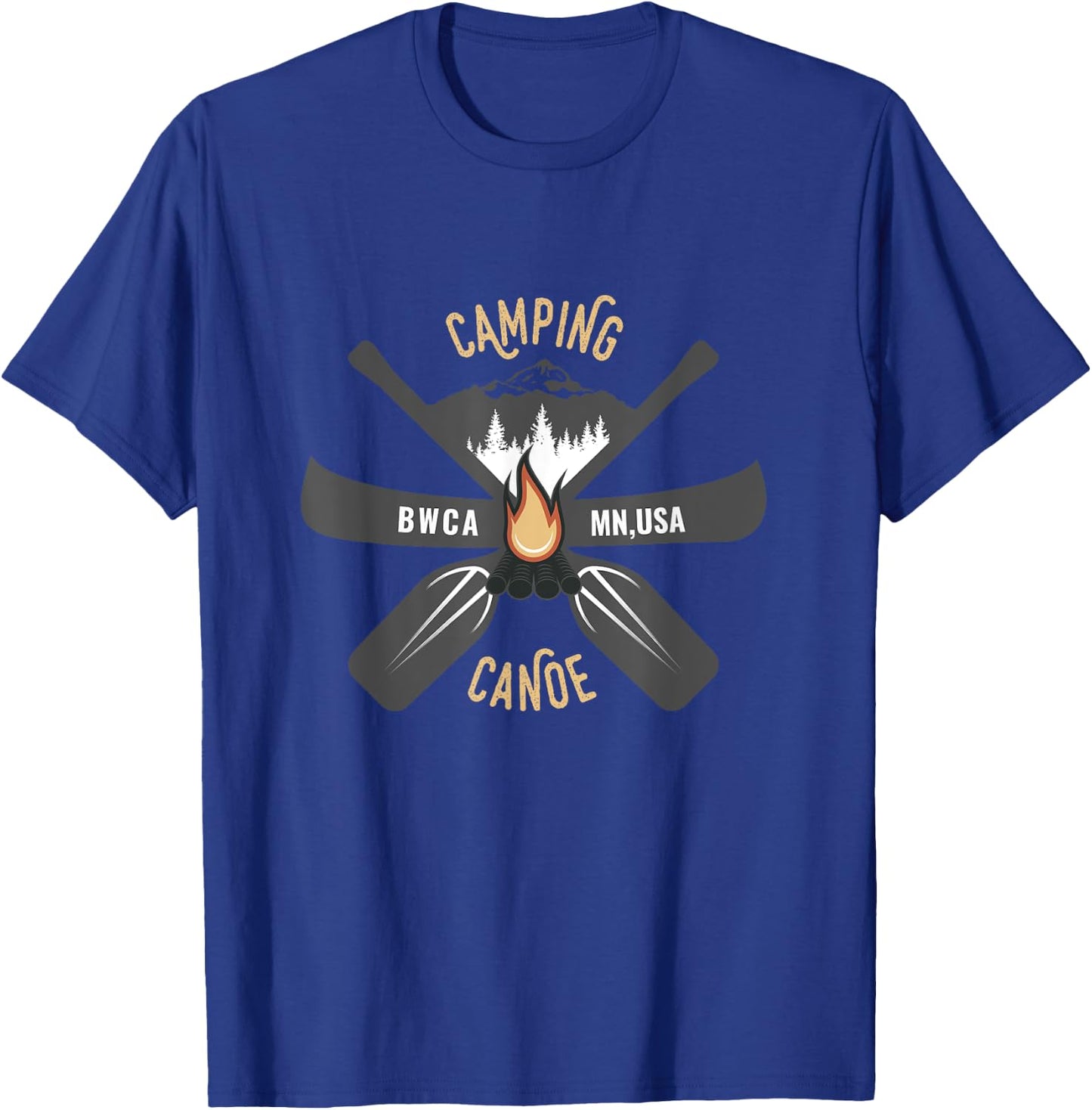 BWCA Canoe Canoeing Outdoor Camping Gifts T-Shirt - T-Shirt | Royal