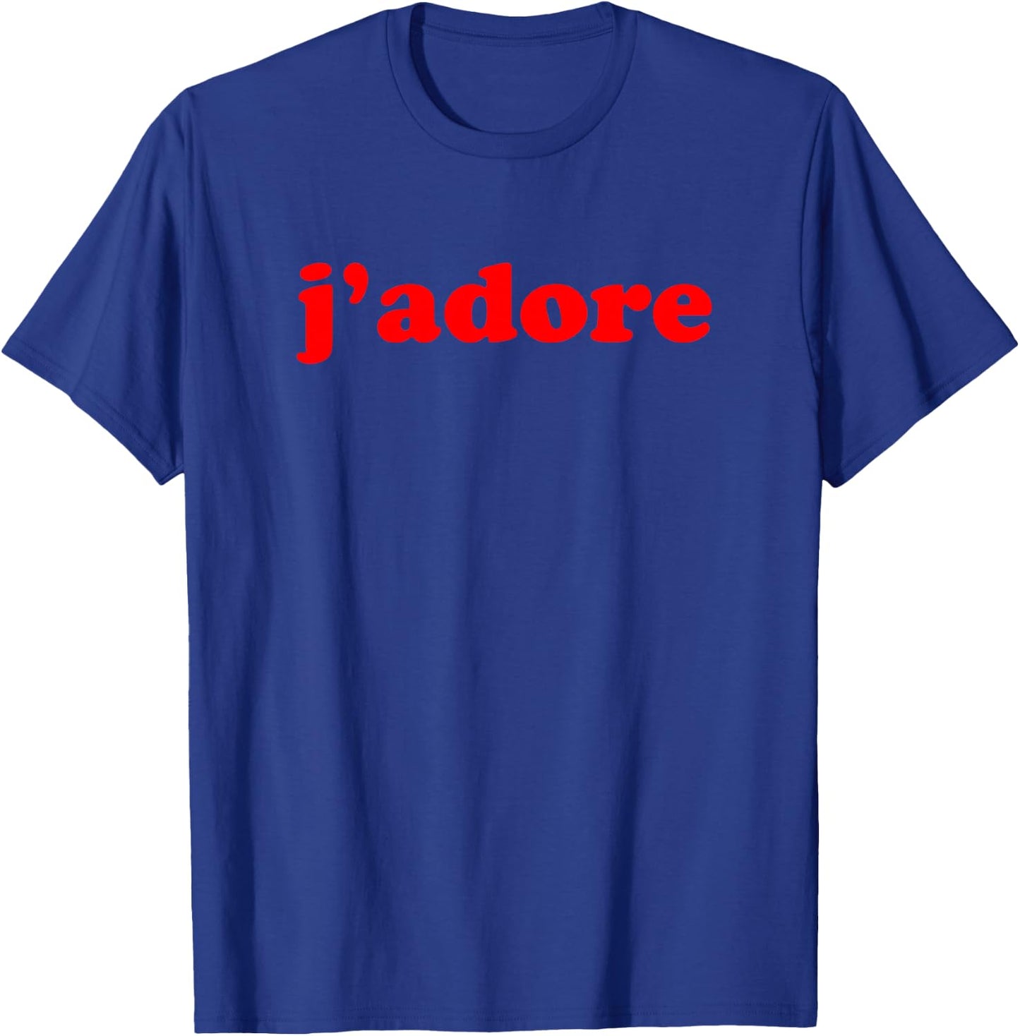 Cute Vintage I Love J'Adore Saying Paris French Phrases T-Shirt - T-Shirt | Royal