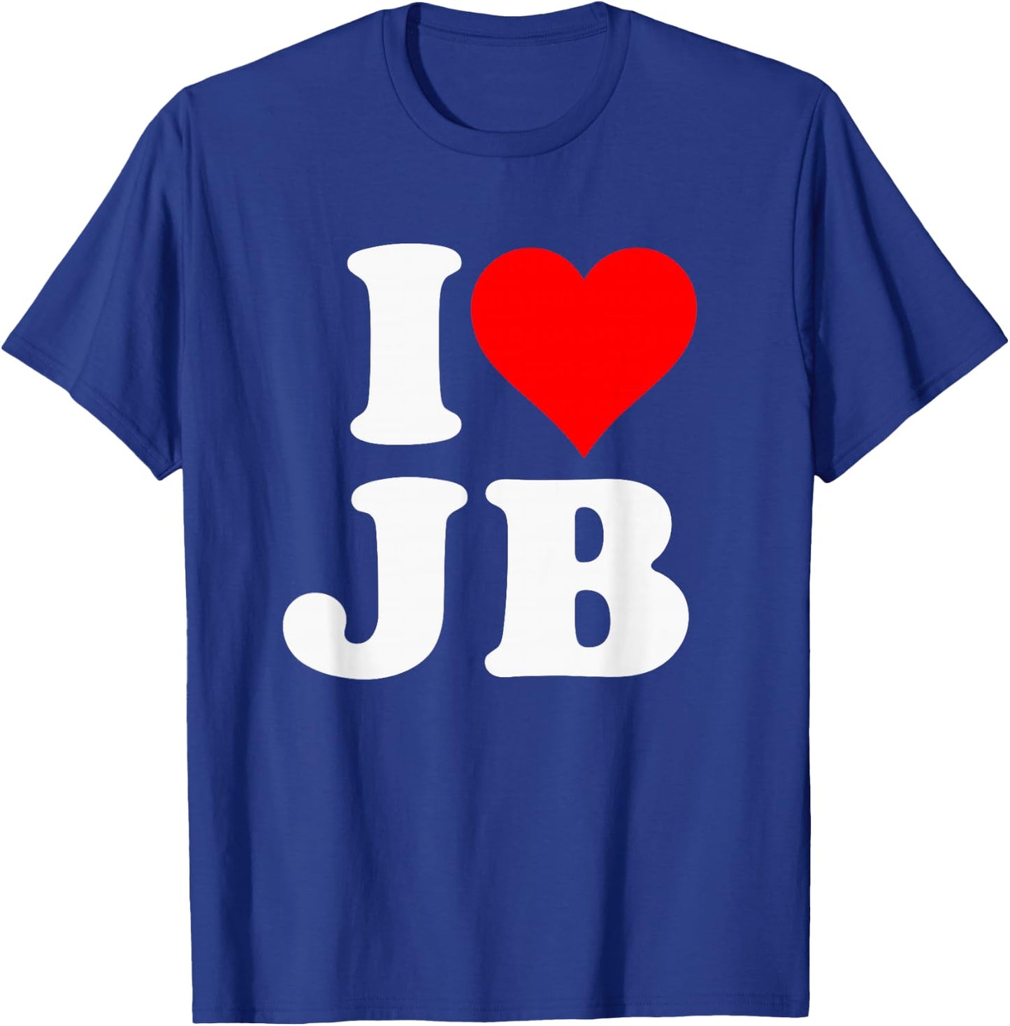 I Love JB Heart Gift T-Shirt - T-Shirt | Royal