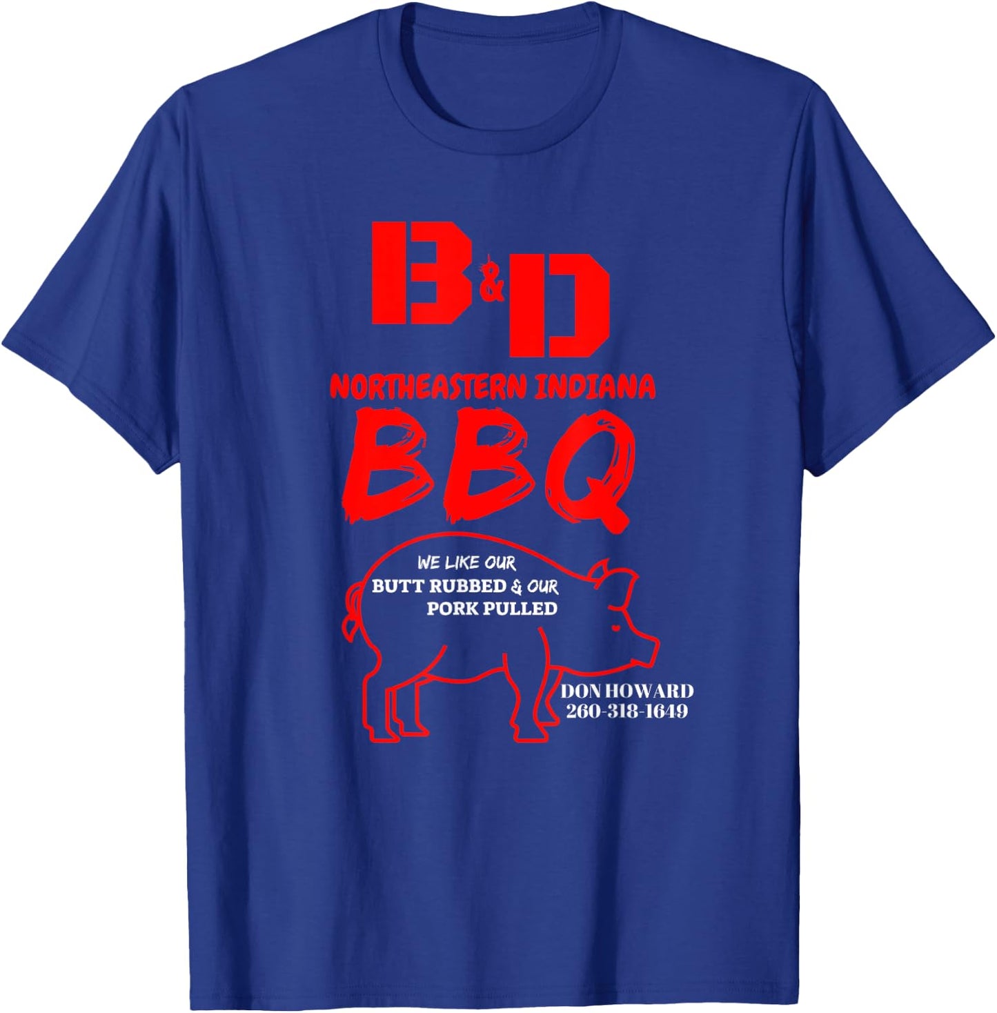 B&D BBQ , Grill Masters for Hire T-Shirt - T-Shirt | Royal