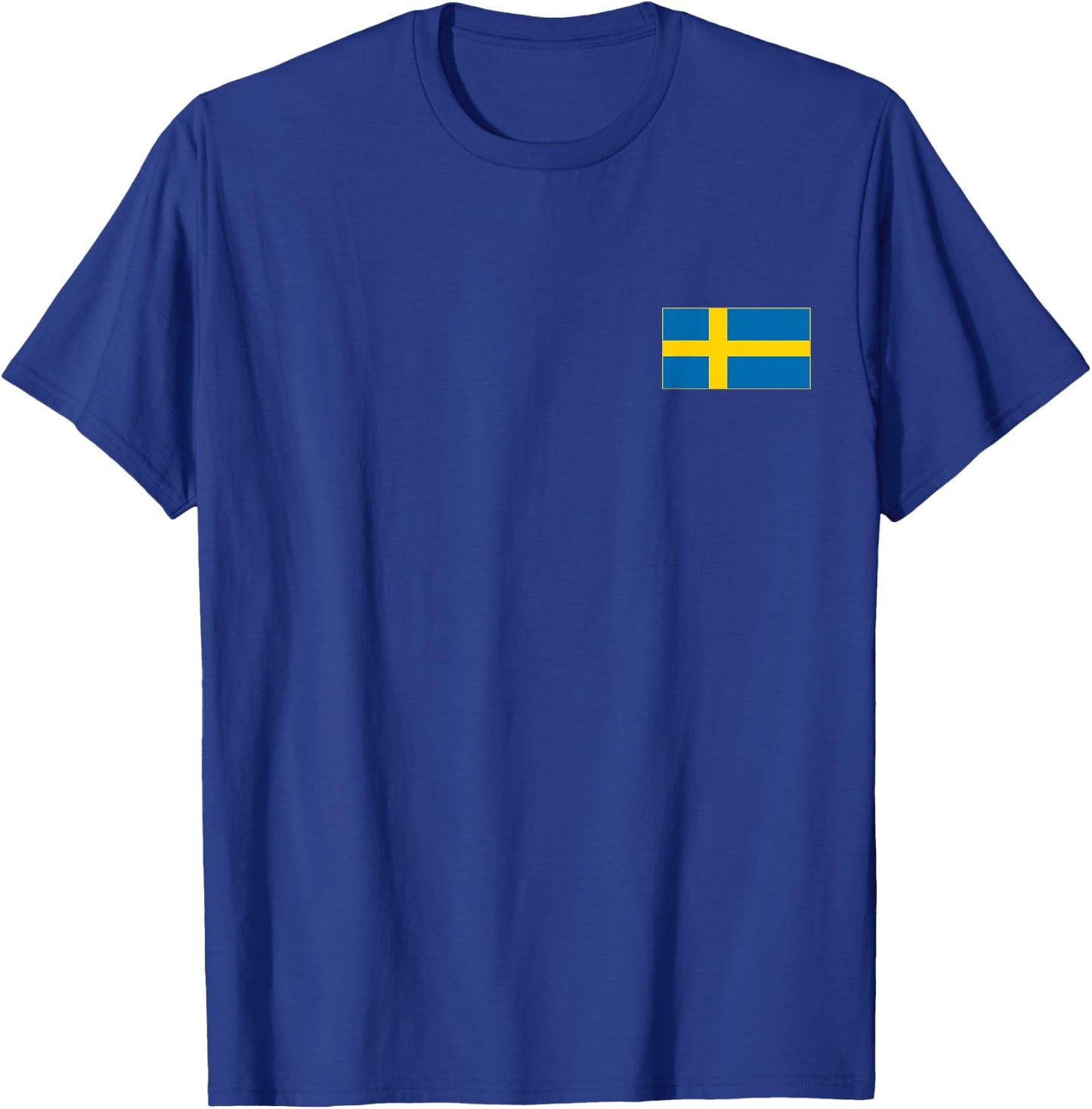 Sweden Flag Sverige Swedish Flags Women Men T-Shirt - T-Shirt | Royal