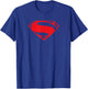 Superman Man of Steel Red Glyph T-Shirt - T-Shirt | Royal