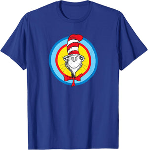 Dr. Seuss Bull's-eye Cat T-Shirt - T-Shirt | Royal
