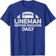 Lineman Serving Pancakes Daily Football Offensive Lineman T-Shirt - T-Shirt | Royal