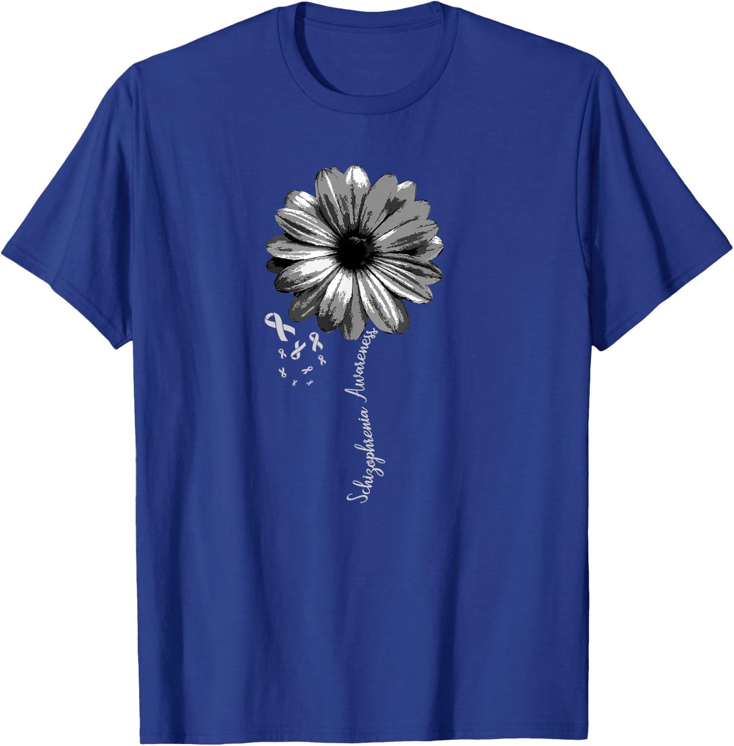 Schizophrenia Awareness Warrior Pretty Gift T-Shirt - T-Shirt | Royal