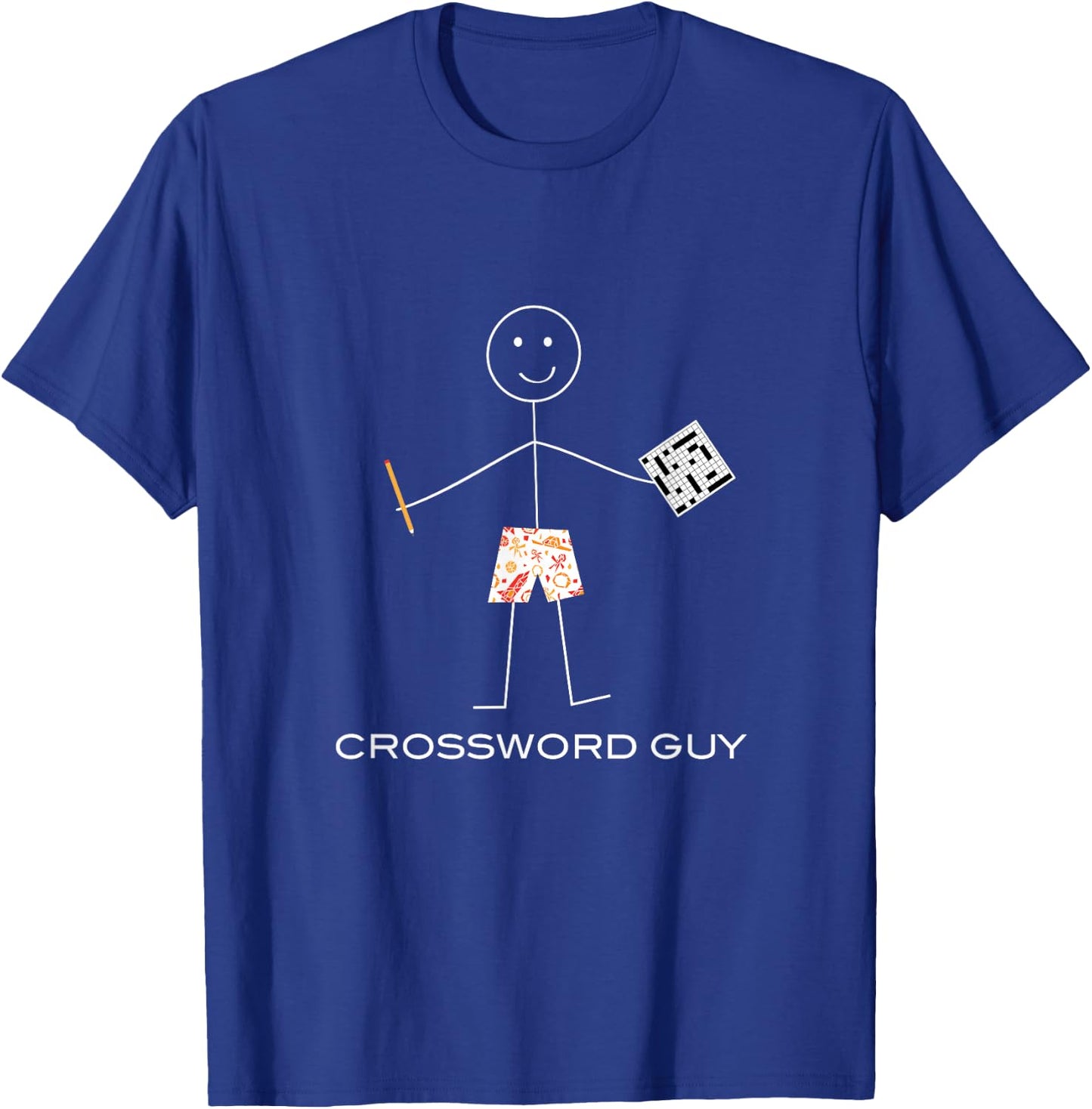 Funny Crossword Puzzle, Boys Game Gifts T-Shirt - T-Shirt | Royal