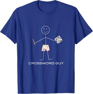 Funny Crossword Puzzle, Boys Game Gifts T-Shirt - T-Shirt | Royal