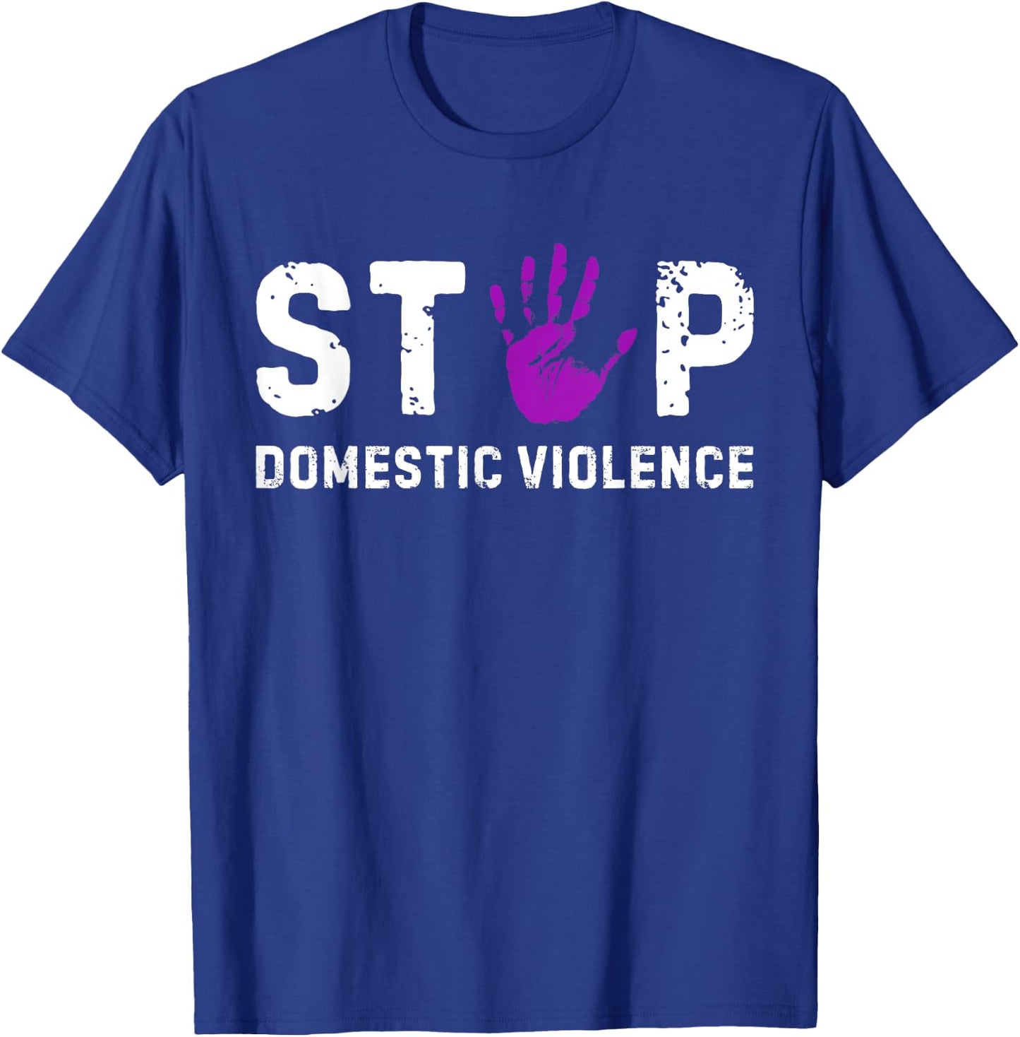 Stop Domestic Violence Awareness Survivor Gift T-Shirt - T-Shirt | Royal