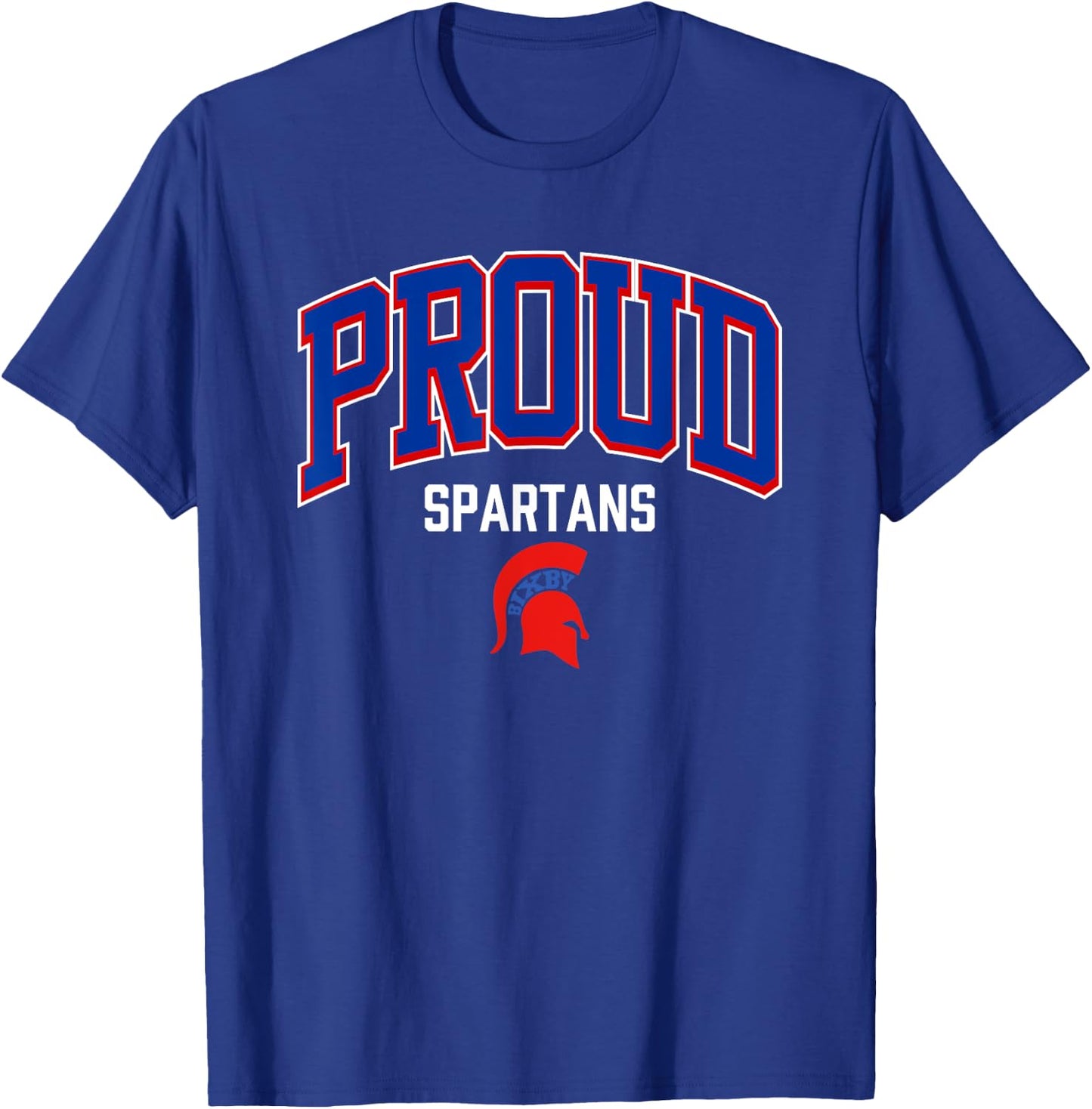 Bixby Spartans Logo Proud HS T-Shirt - T-Shirt | Royal