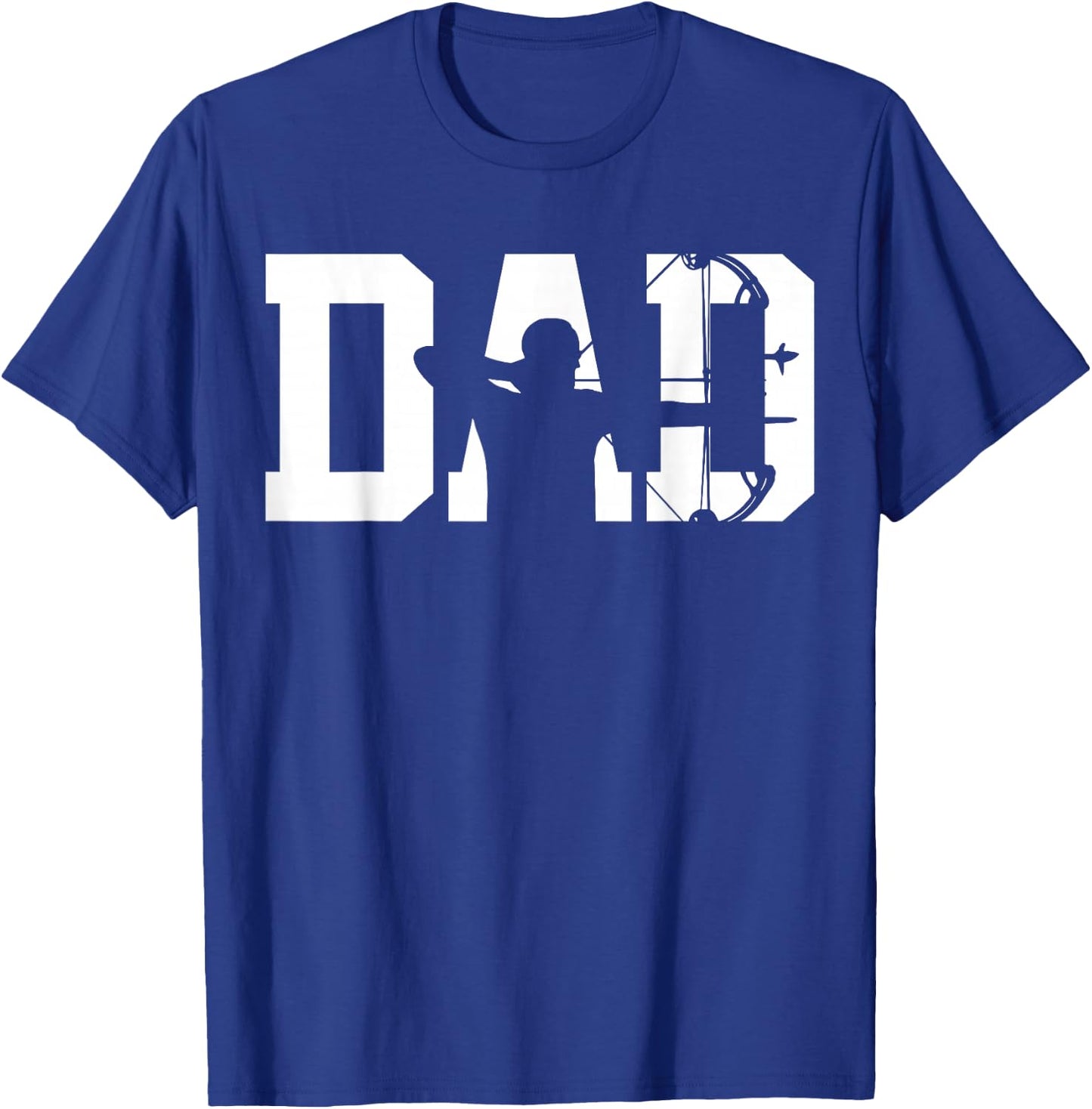 Archery Bow Hunting Dad Fathers Day T-Shirt - T-Shirt | Royal