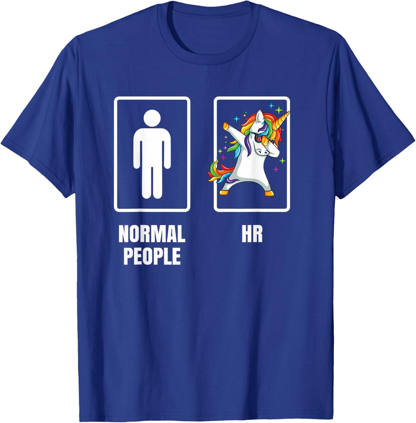 Dabbing Unicorn Boss & HR Human Resource Manager Office T-Shirt - T-Shirt | Royal
