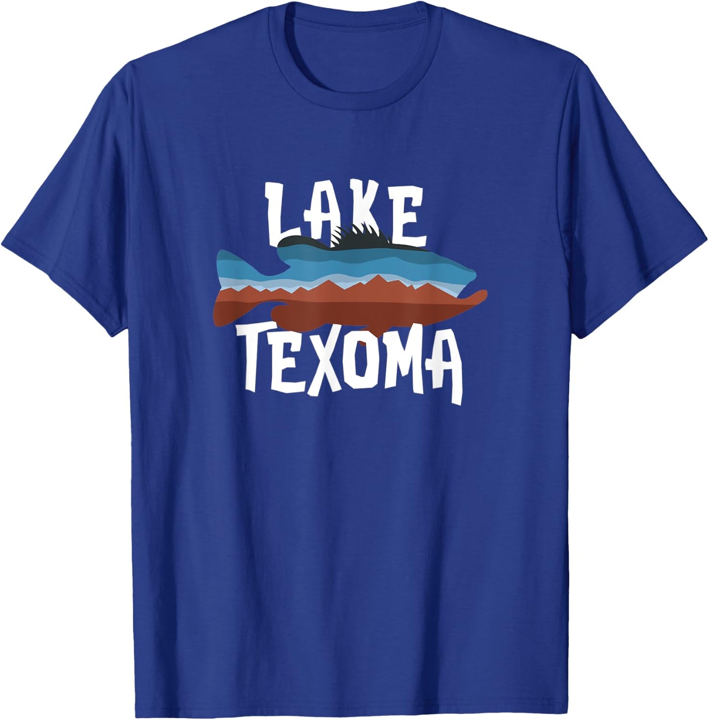 Lake Texoma Largemouth Bass T-Shirt - T-Shirt | Royal