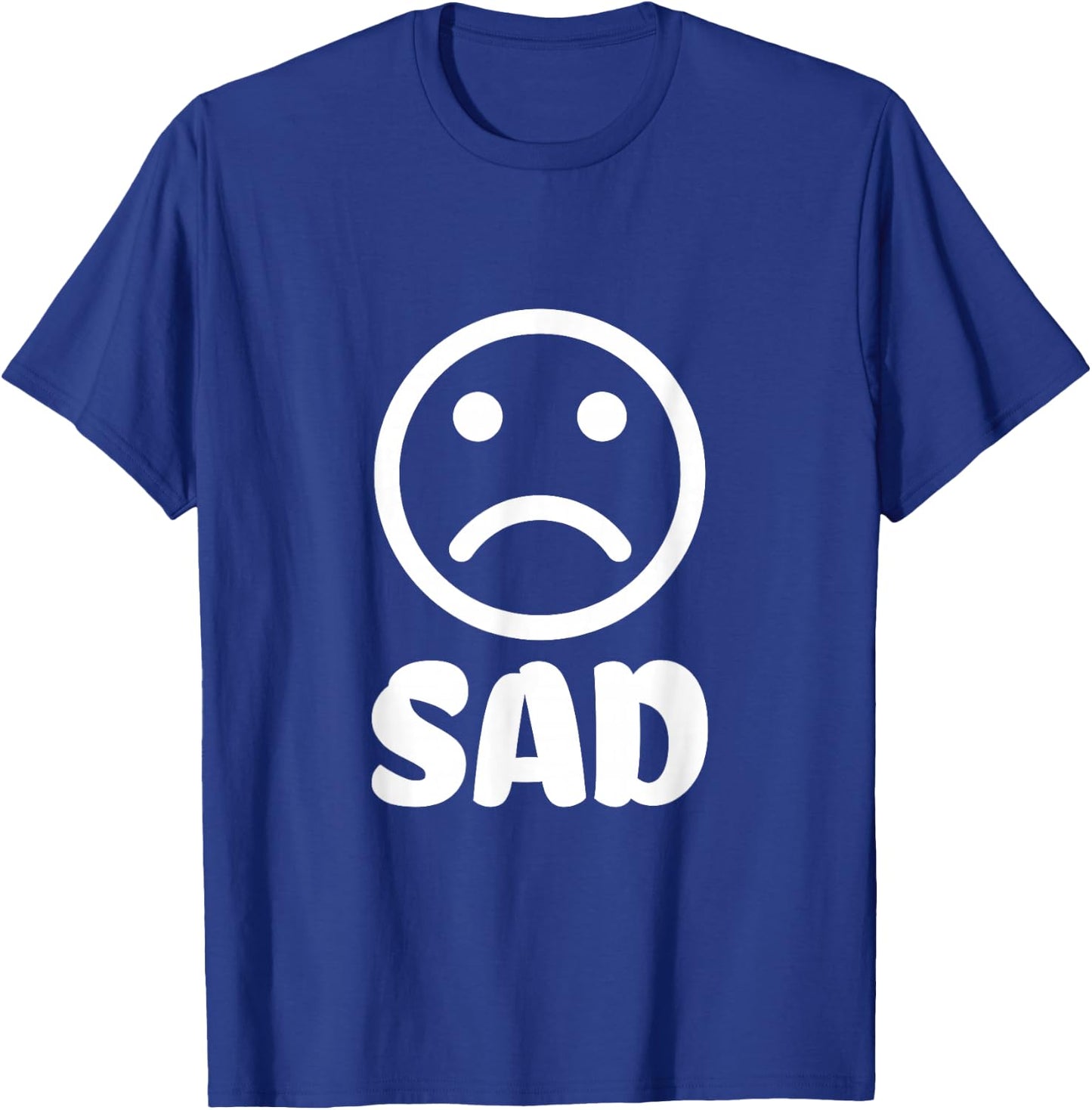 Sad Face T-Shirt - T-Shirt | Royal