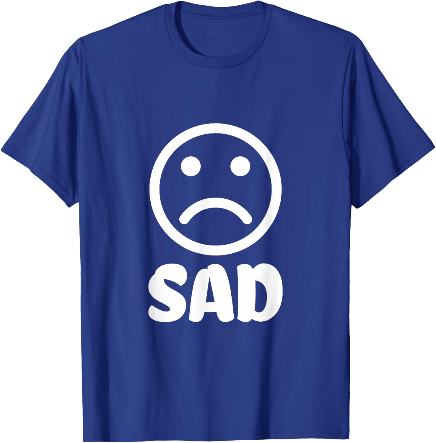 Sad Face T-Shirt - T-Shirt | Royal