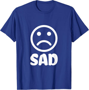 Sad Face T-Shirt - T-Shirt | Royal