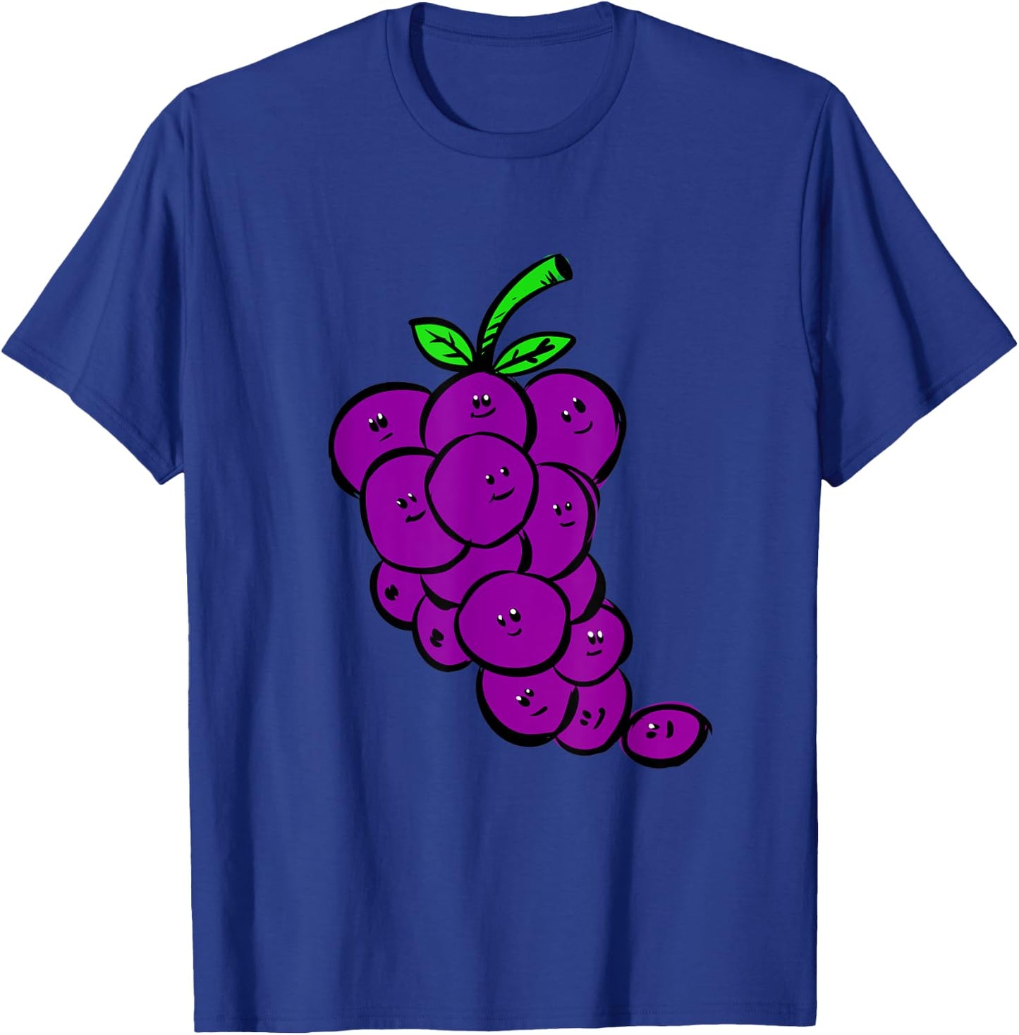 Funny Purple Grapes Vine Vineyard Fruit Gift T-Shirt - T-Shirt | Royal