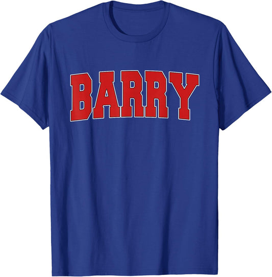 BARRY UNITED KINGDOM Varsity Style Vintage Retro UK Sports T-Shirt - T-Shirt | Royal