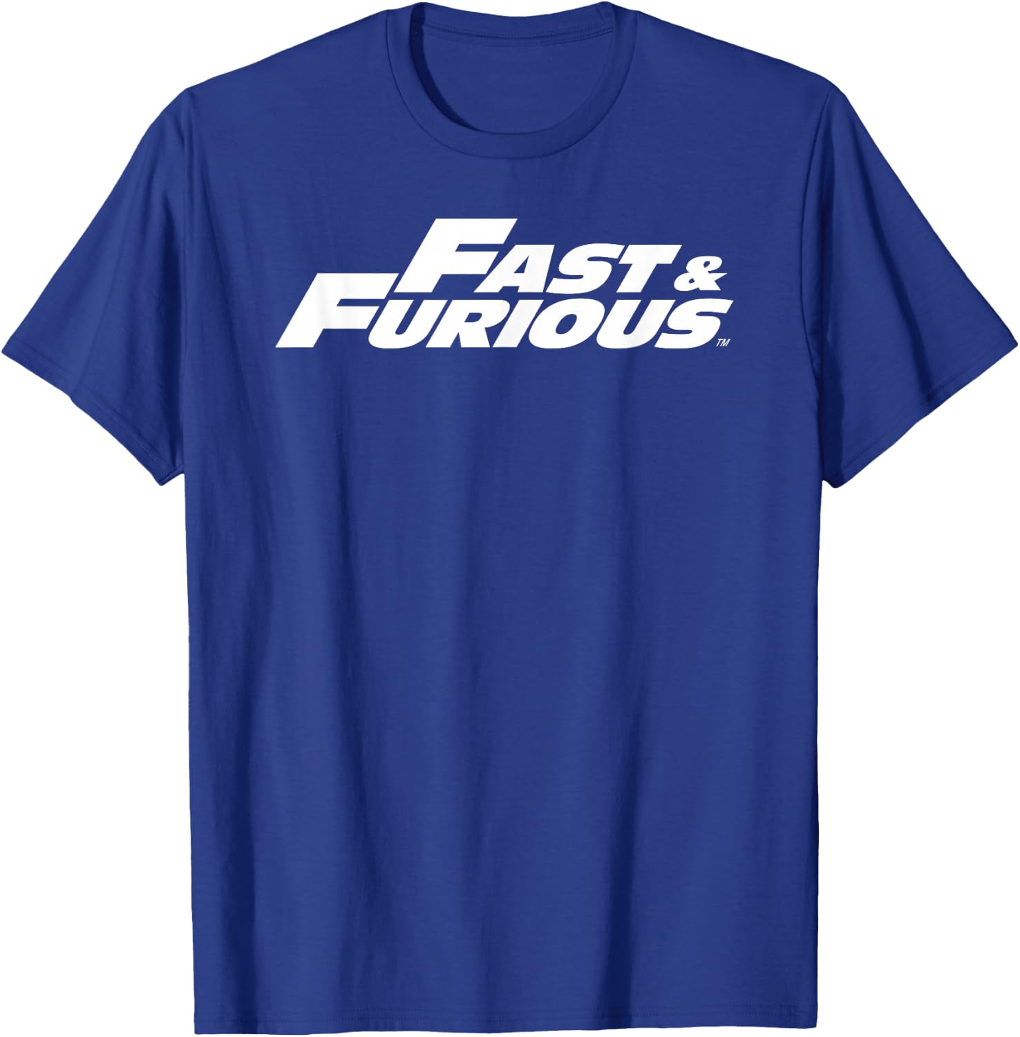 Fast & Furious Classic White Logo T-Shirt - T-Shirt | Royal