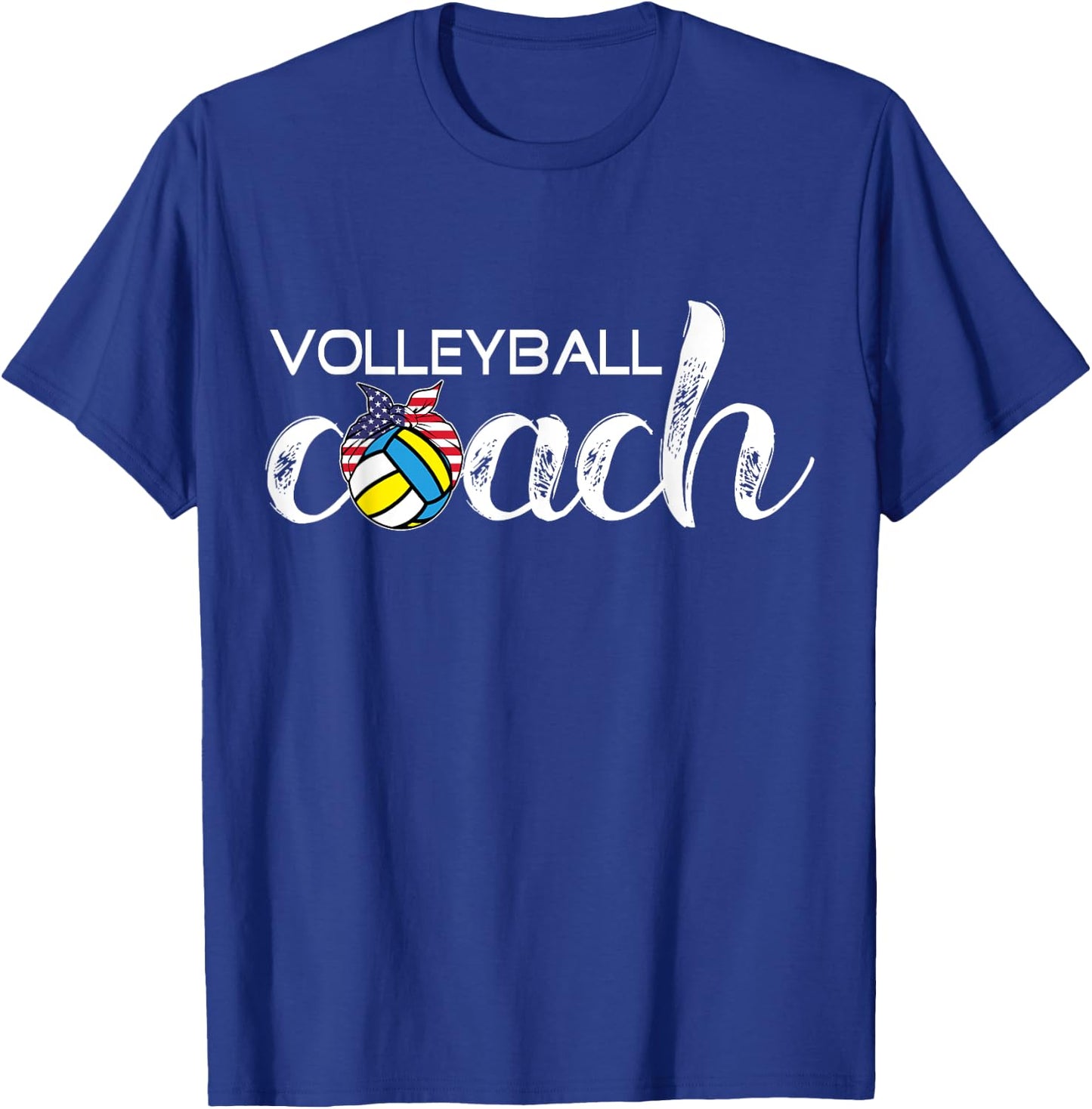 Volleyball Coach Top | Apparel Gift Girls Coaches T-Shirt - T-Shirt | Royal