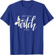 Resting WITCH Face with Witch Hat - Funny Halloween Design T-Shirt - T-Shirt | Royal