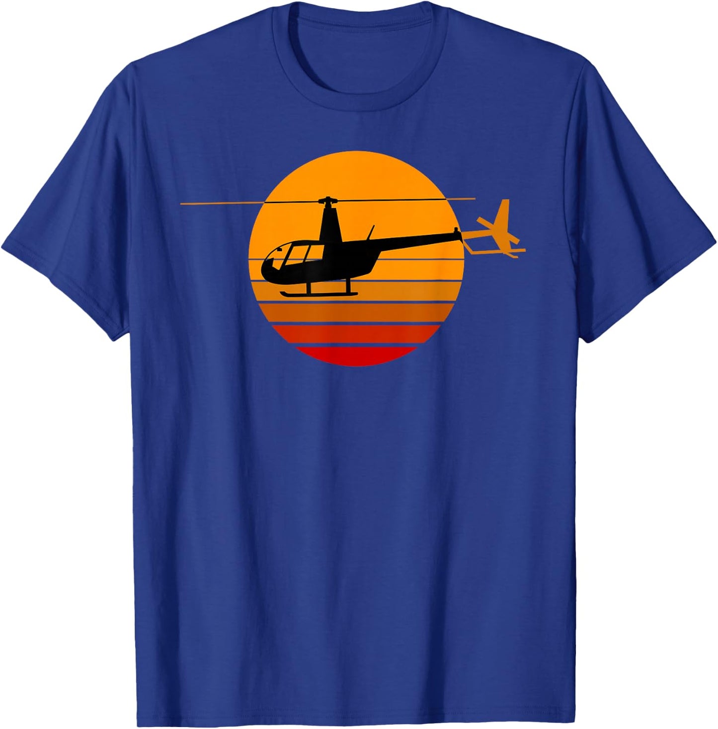 Helicopter Gifts & Accessories R44 Helicopter Pilot Aviation - Black Men's Medium Classic Fit Short Sleeve T-Shirt - T-Shirt | Royal