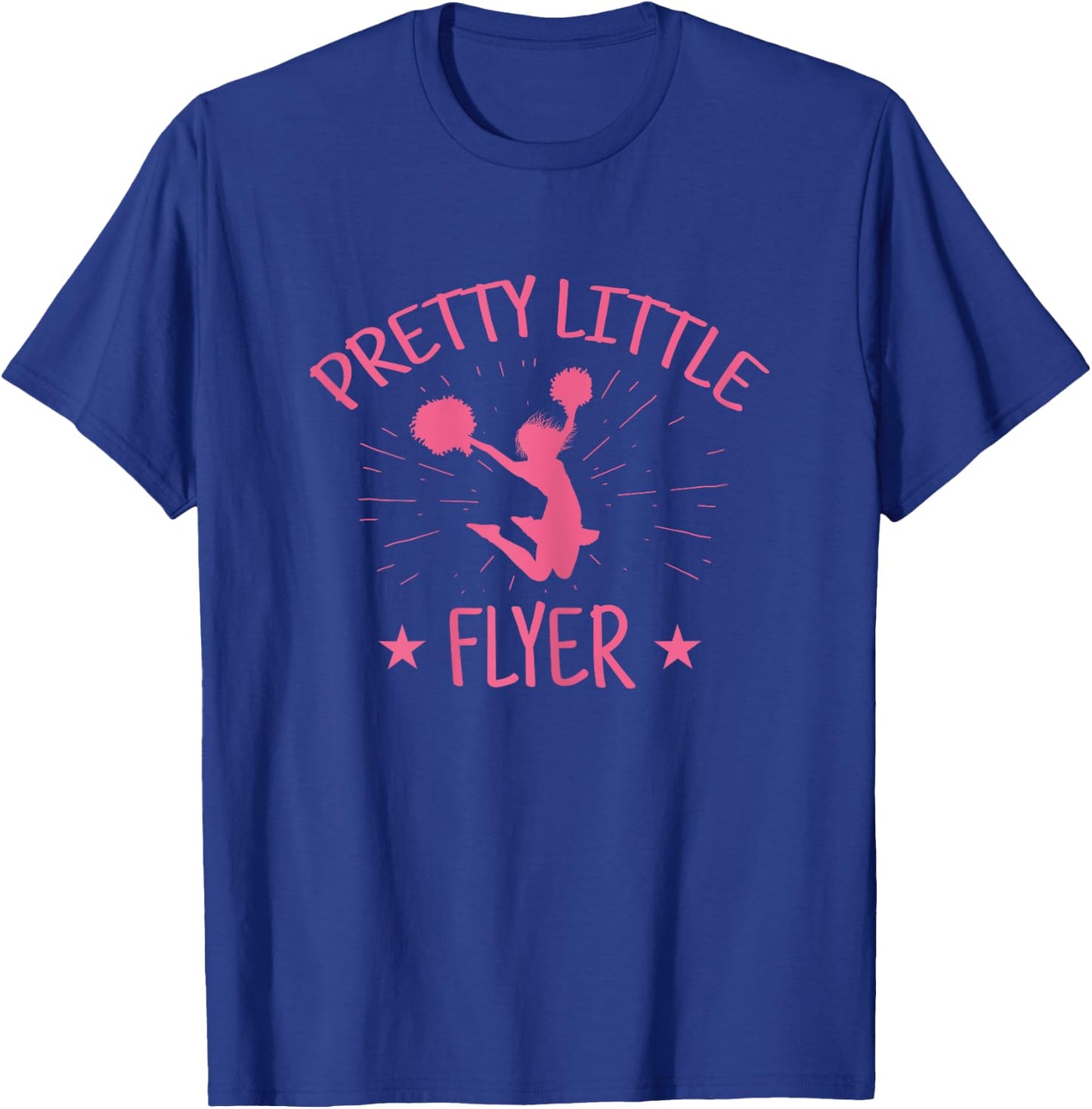 PRETTY LITTLE FLYER Cheerleader Love Mom Girls Gift T-Shirt - T-Shirt | Royal