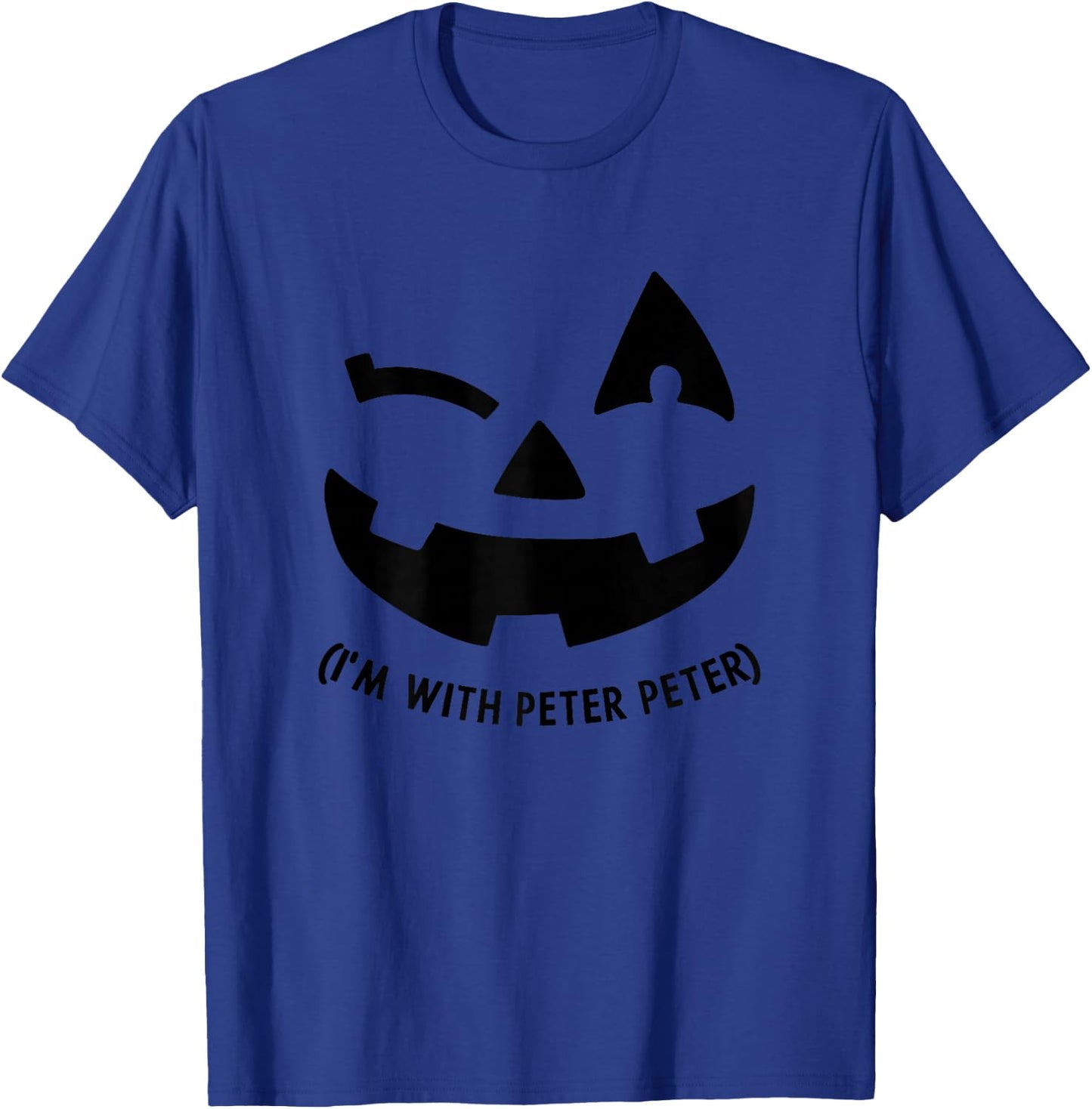 Im With Peter Couple Halloween Adult Women Her Eater Pumpkin T-Shirt - T-Shirt | Royal
