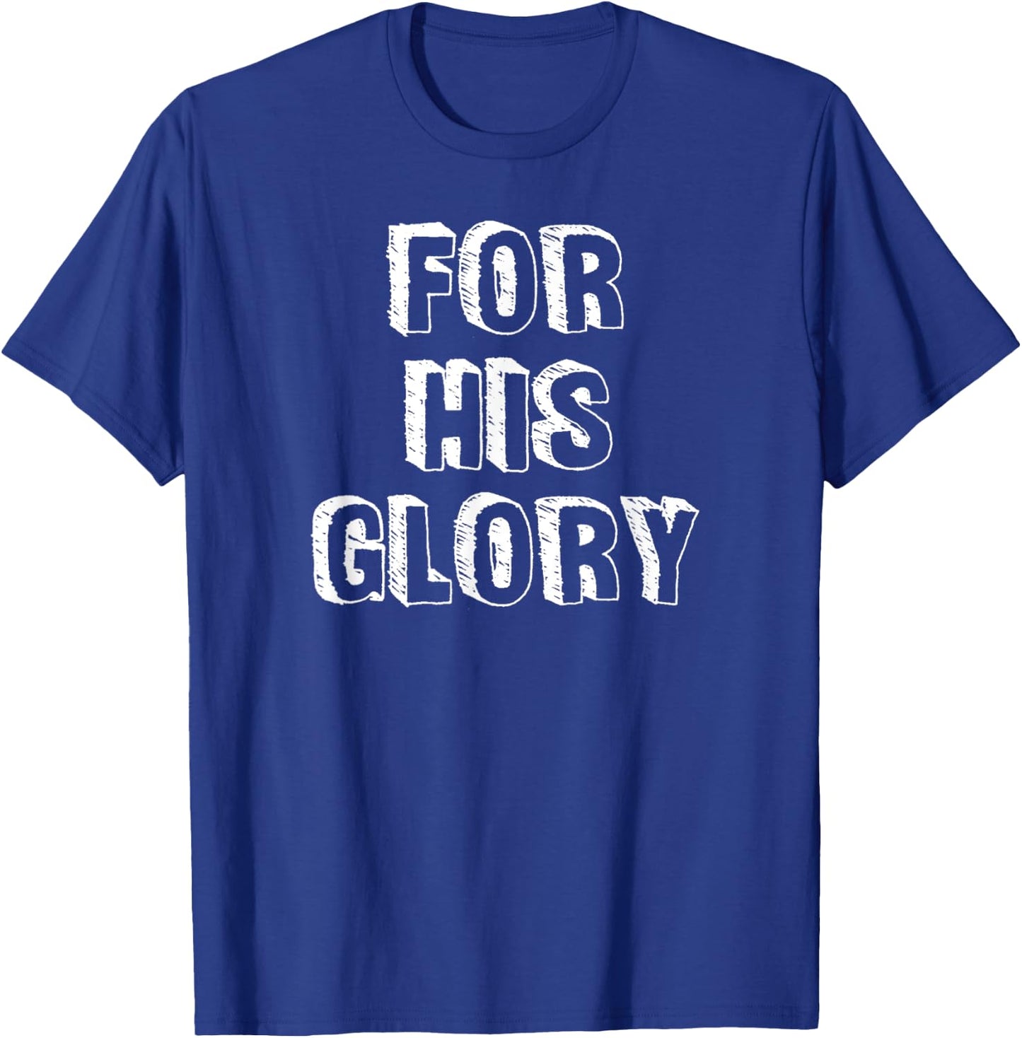 For His Glory Jesus Praise Band Worship Team Leader Shirt T-Shirt - T-Shirt | Royal