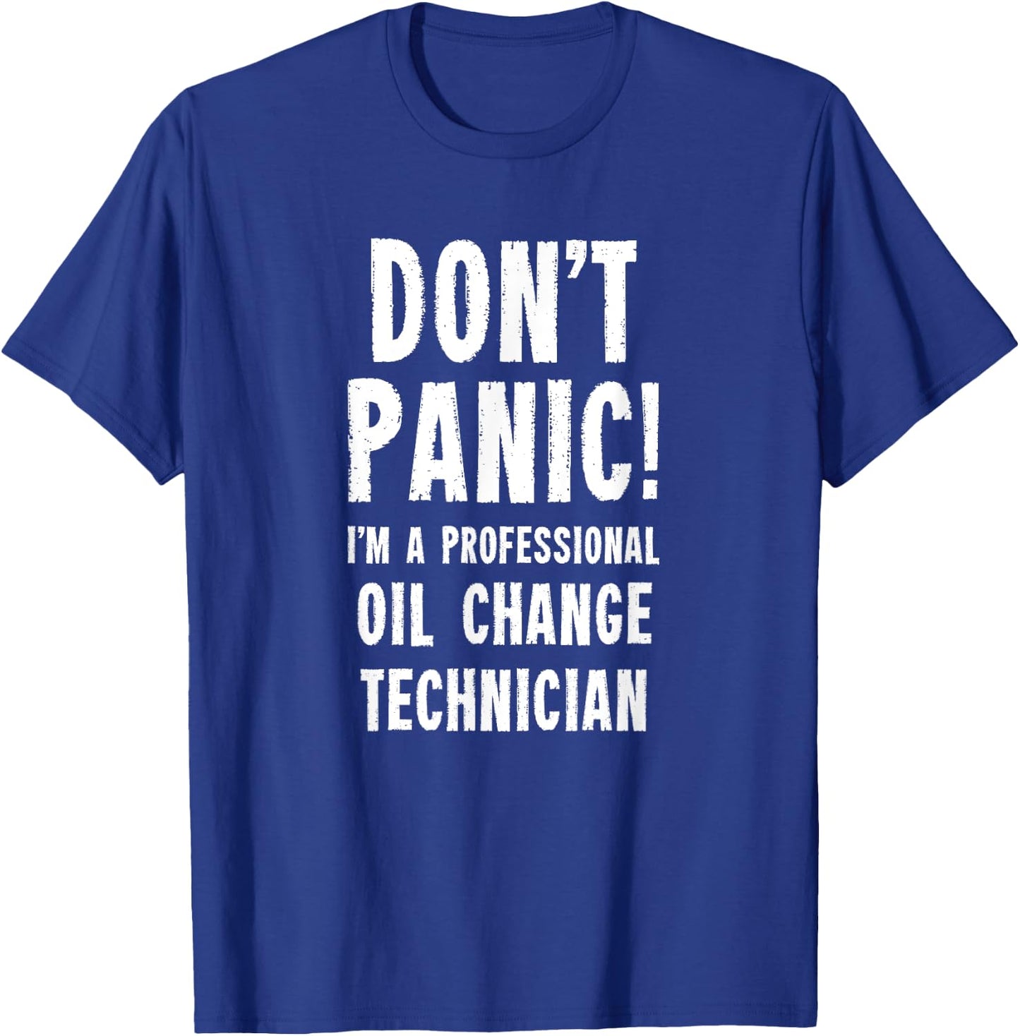 Garage, Workshop & Service Team Gifts & -Adults Oil Change Technician Black Small Classic Short Sleeve T-Shirt - T-Shirt | Royal