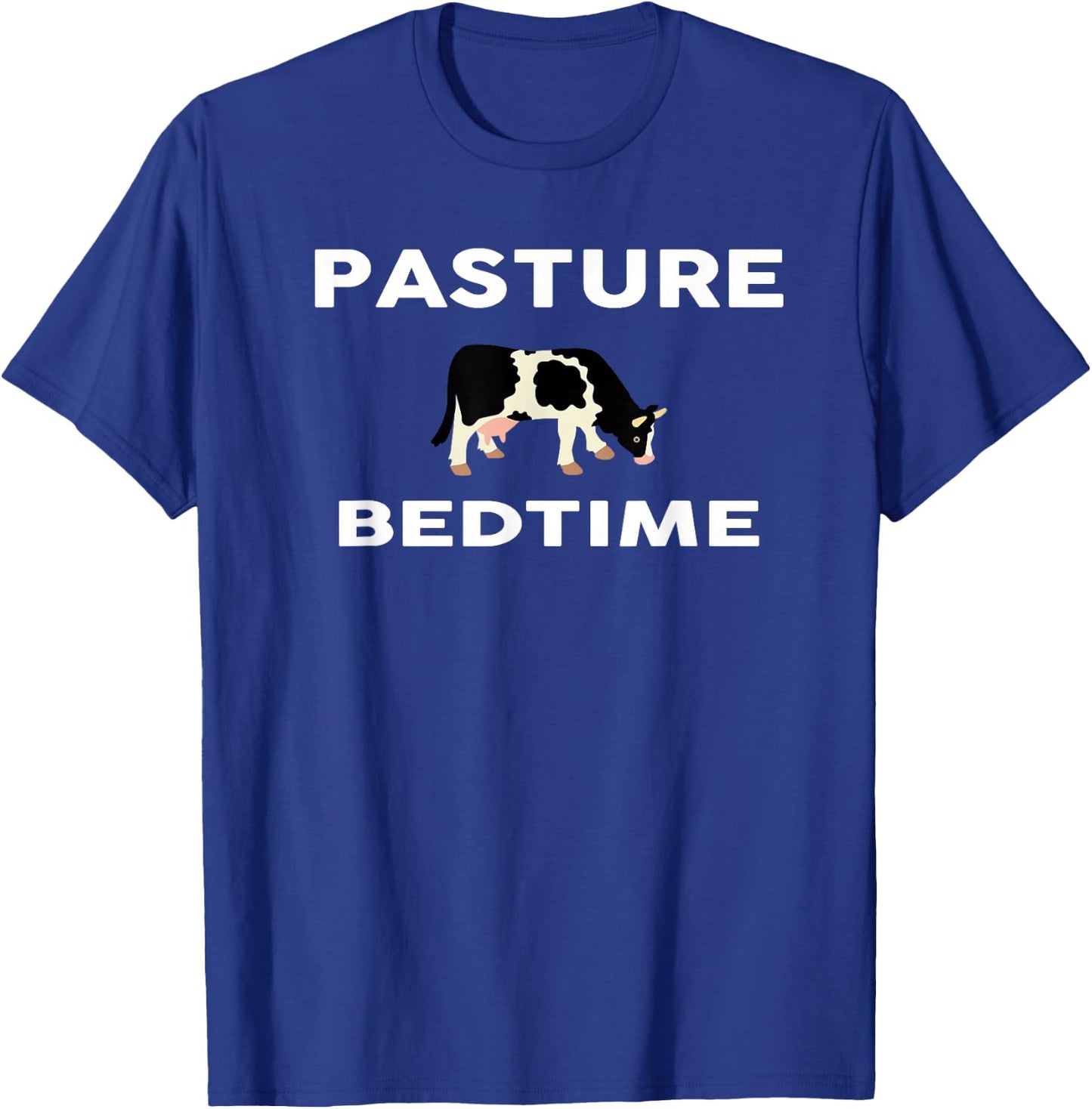 Pasture Bedtime Cow Pajamas PJ T Shirt Farmer Rancher T-Shirt - T-Shirt | Royal