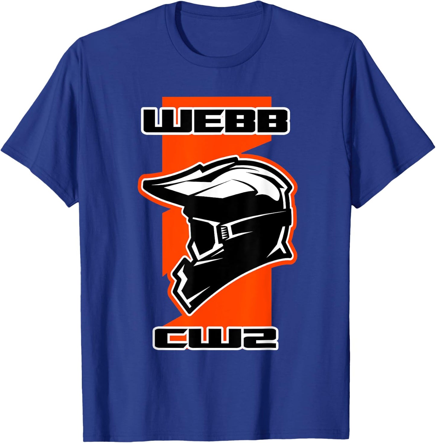 Webb Dirt Bike Racing Orange T-Shirt - T-Shirt | Royal