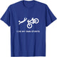 Bike Lovers Funny Shirt - I Do My Own Stunts T-Shirt - T-Shirt | Royal