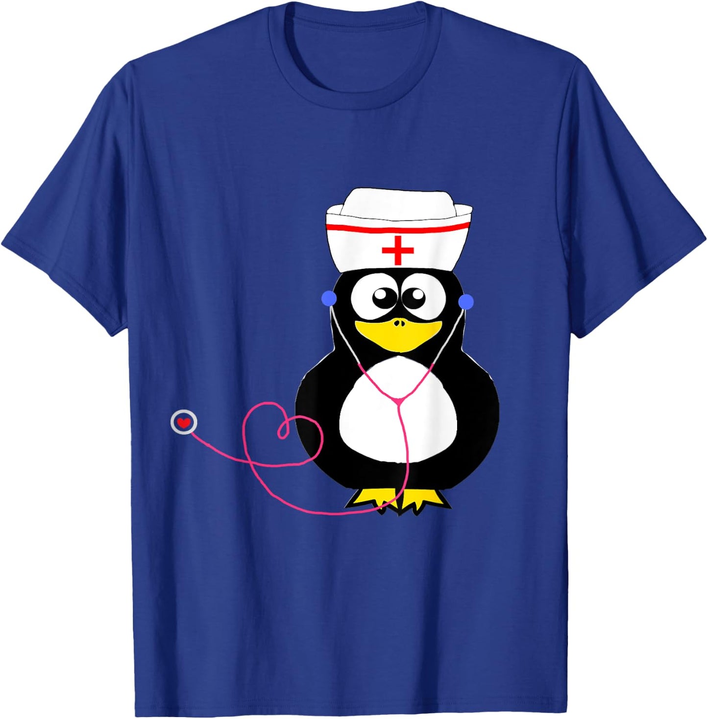 Doctor Doctor Penguin Funny Nurse Water Bird T-Shirt - T-Shirt | Royal