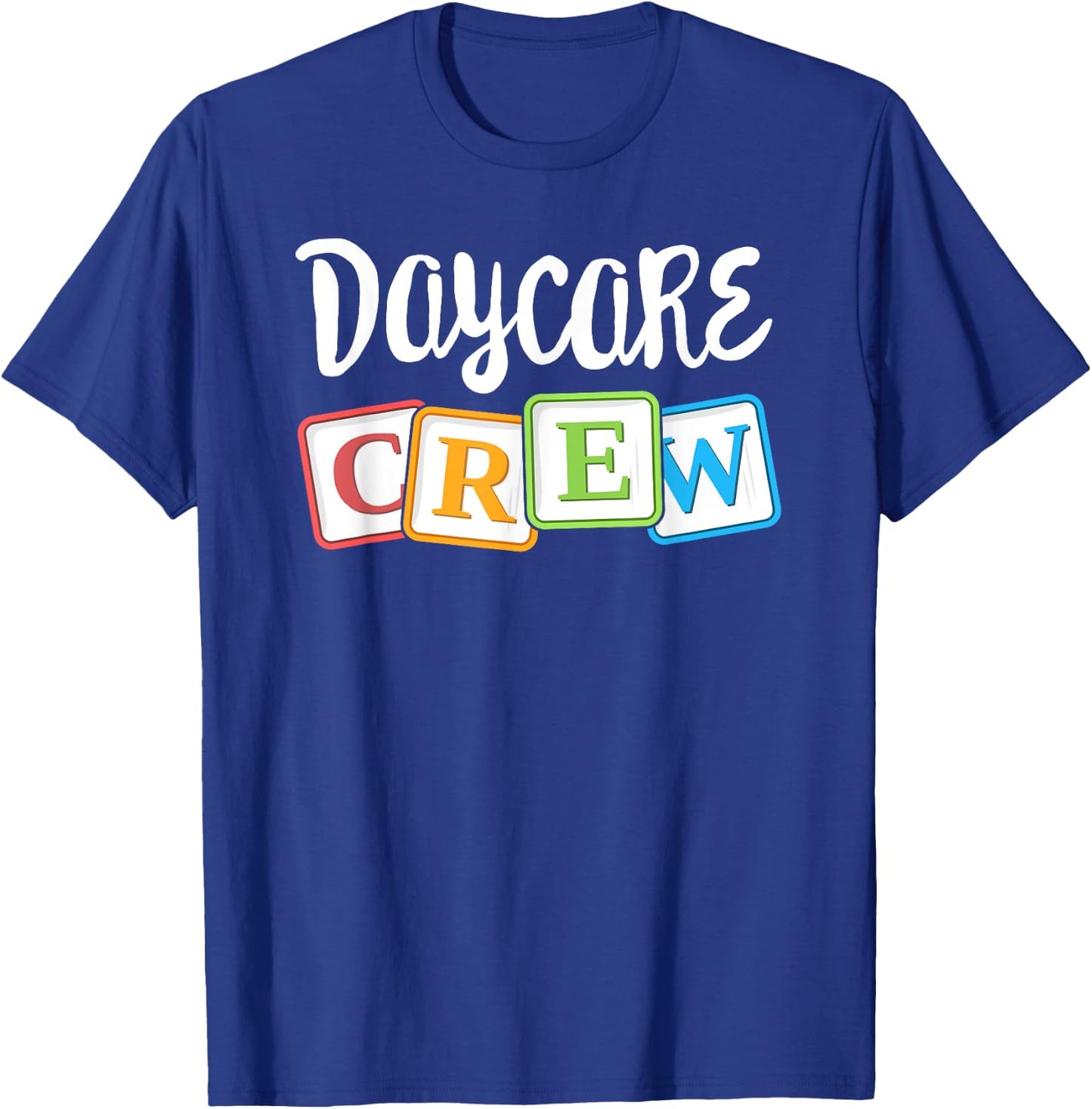 Daycare Crew Childcare Team Squad Provider After School T-Shirt - T-Shirt | Royal