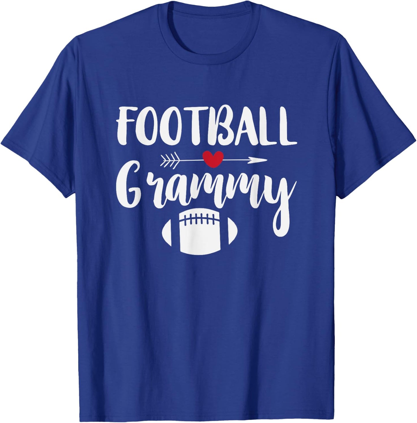 Football Grandma Shirt Sports Grandmother Grammy Gift T-Shirt - T-Shirt | Royal