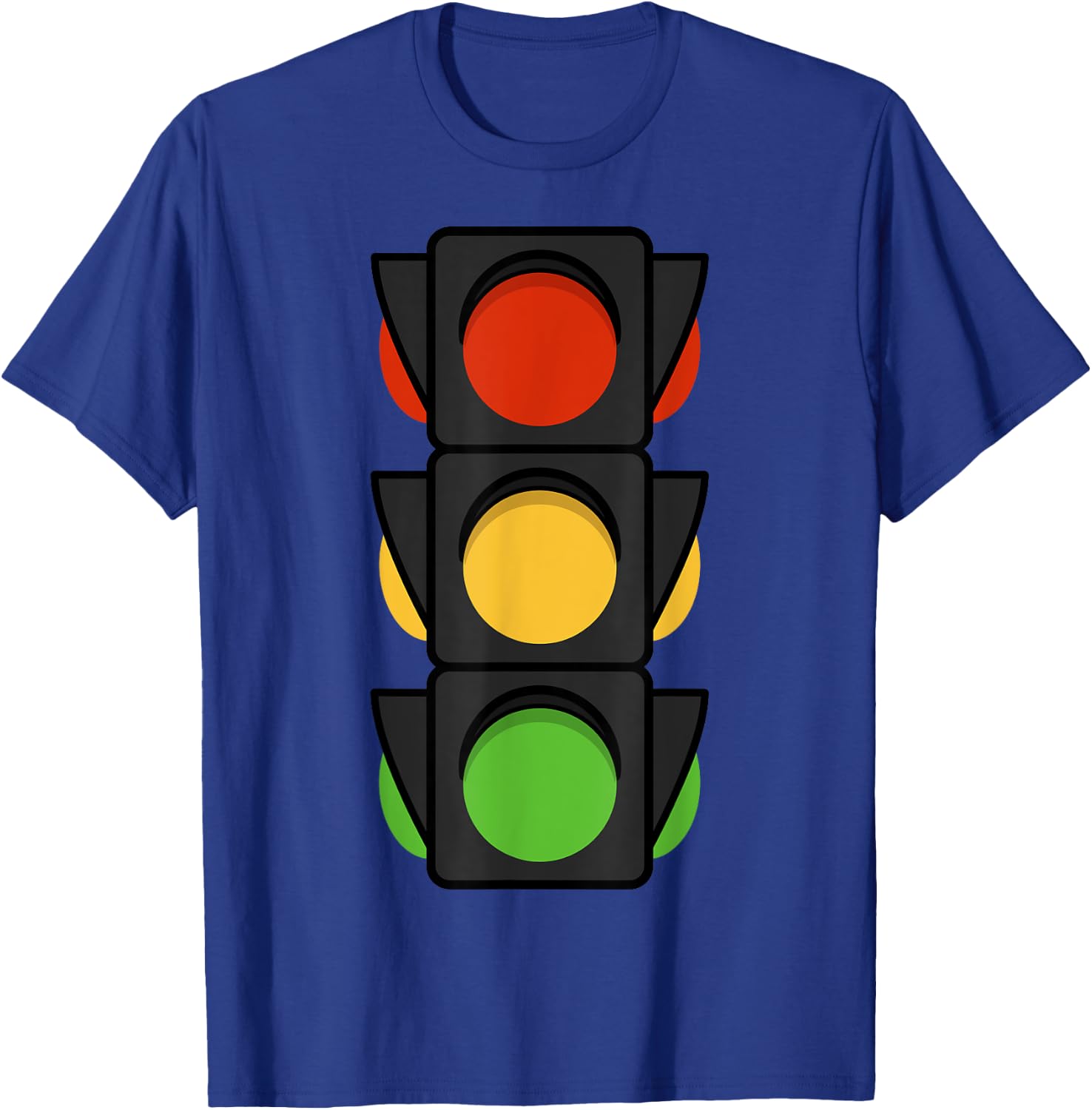 Pretend I'm A Traffic Light Halloween Costume Funny T-Shirt - T-Shirt | Royal