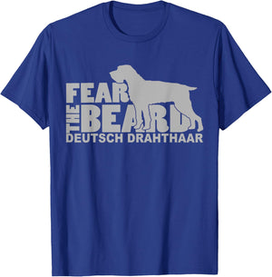 Fear the Beard - Deutsch Drahthaar Hunting Dog T-Shirt - T-Shirt | Royal
