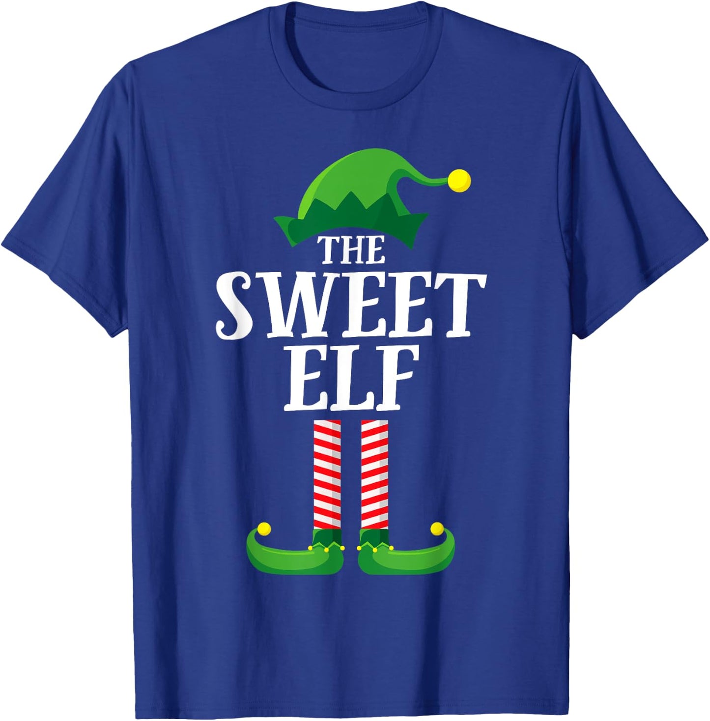 Sweet Elf Matching Family Group Christmas Party Pyjamas T-Shirt - T-Shirt | Royal