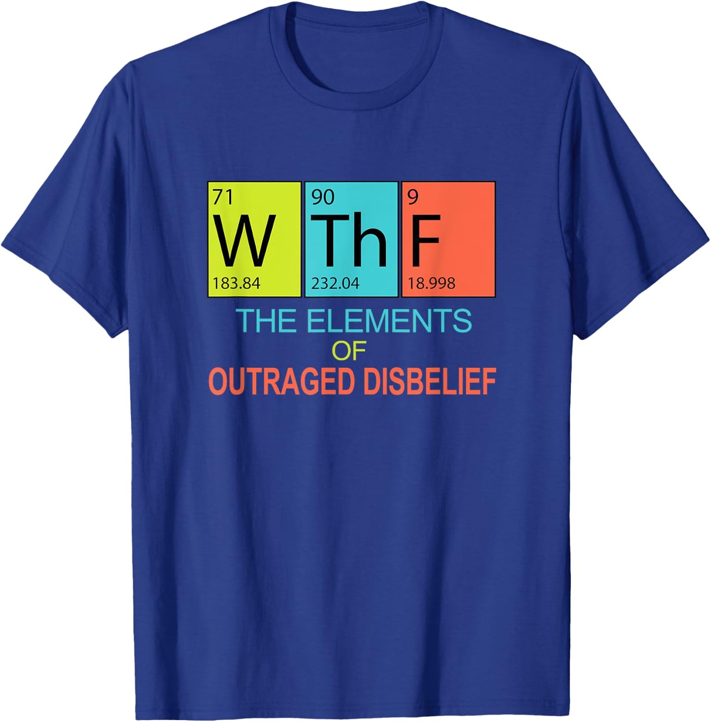 Funny Pro Science Pun Pro Democracy Political Periodic Table T-Shirt - T-Shirt | Royal