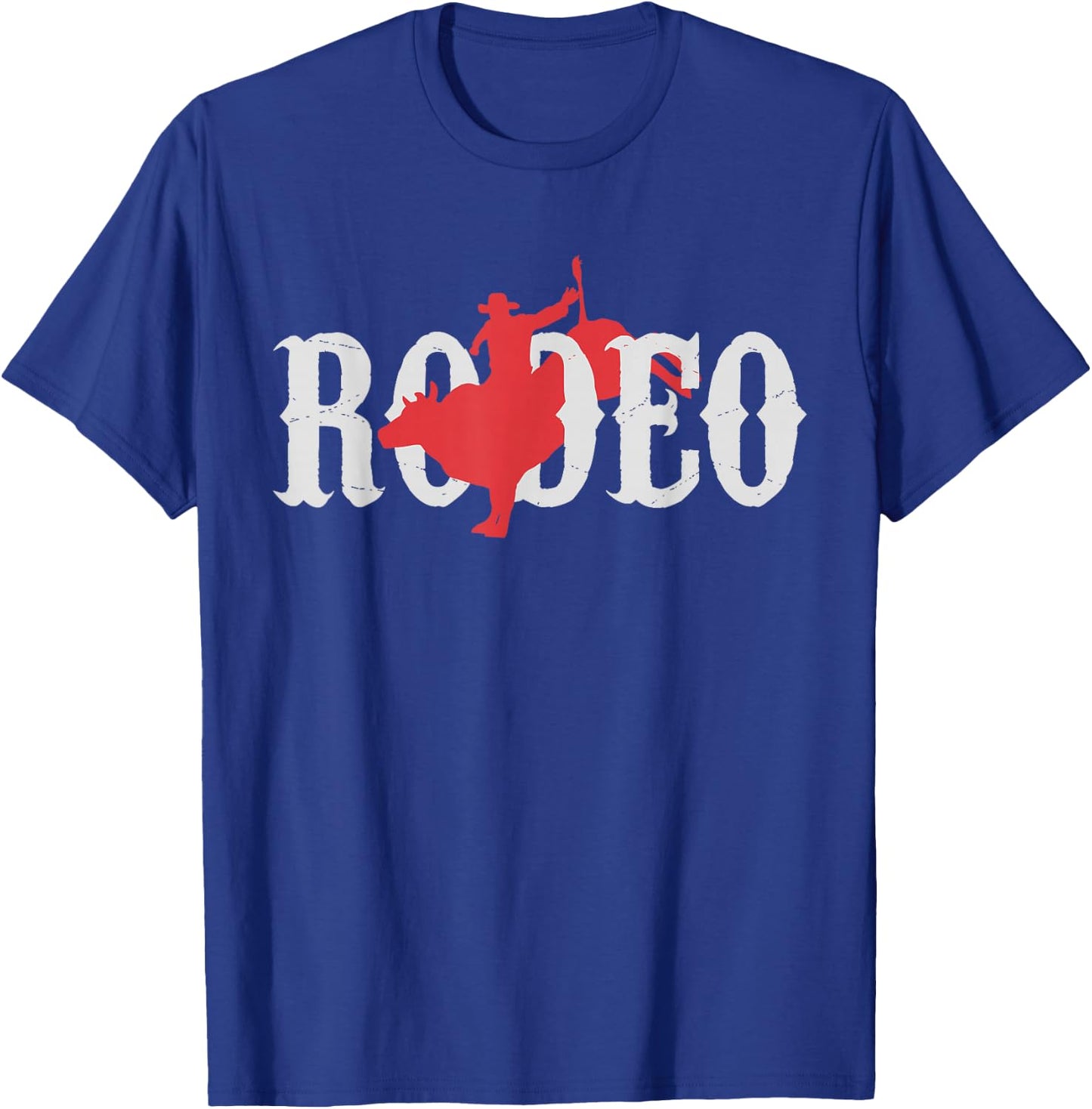 Bull Riding Rodeo Western Country Bull Rider Gift T-Shirt - T-Shirt | Royal