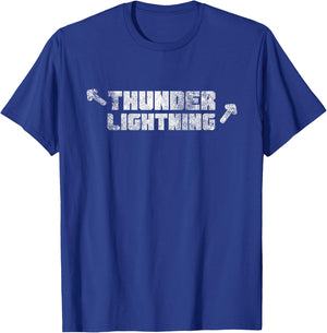 Thunder and Lightning Muscle and Workout Shirt T-Shirt - T-Shirt | Royal