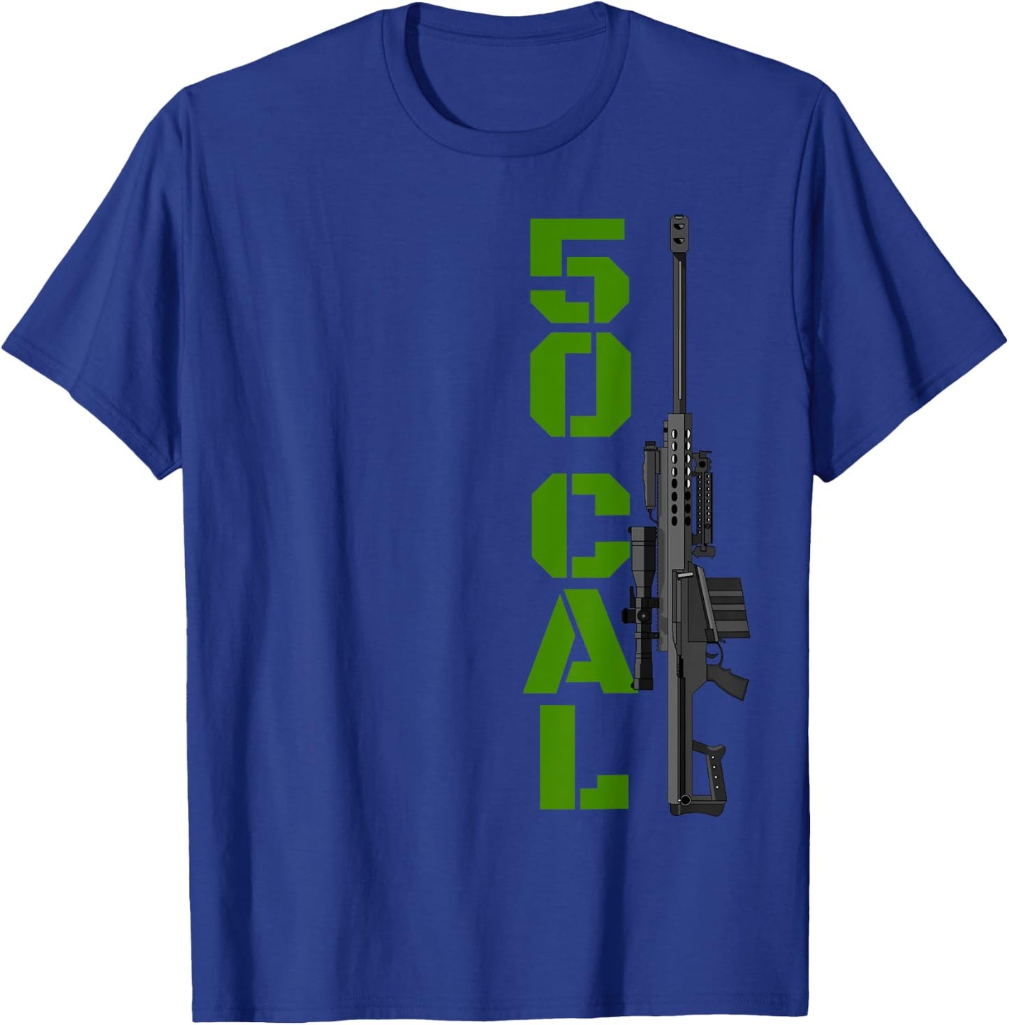 Barrett 50 Cal Gun Love 2nd Amendment Adult Pro Gun T-Shirt - T-Shirt | Royal
