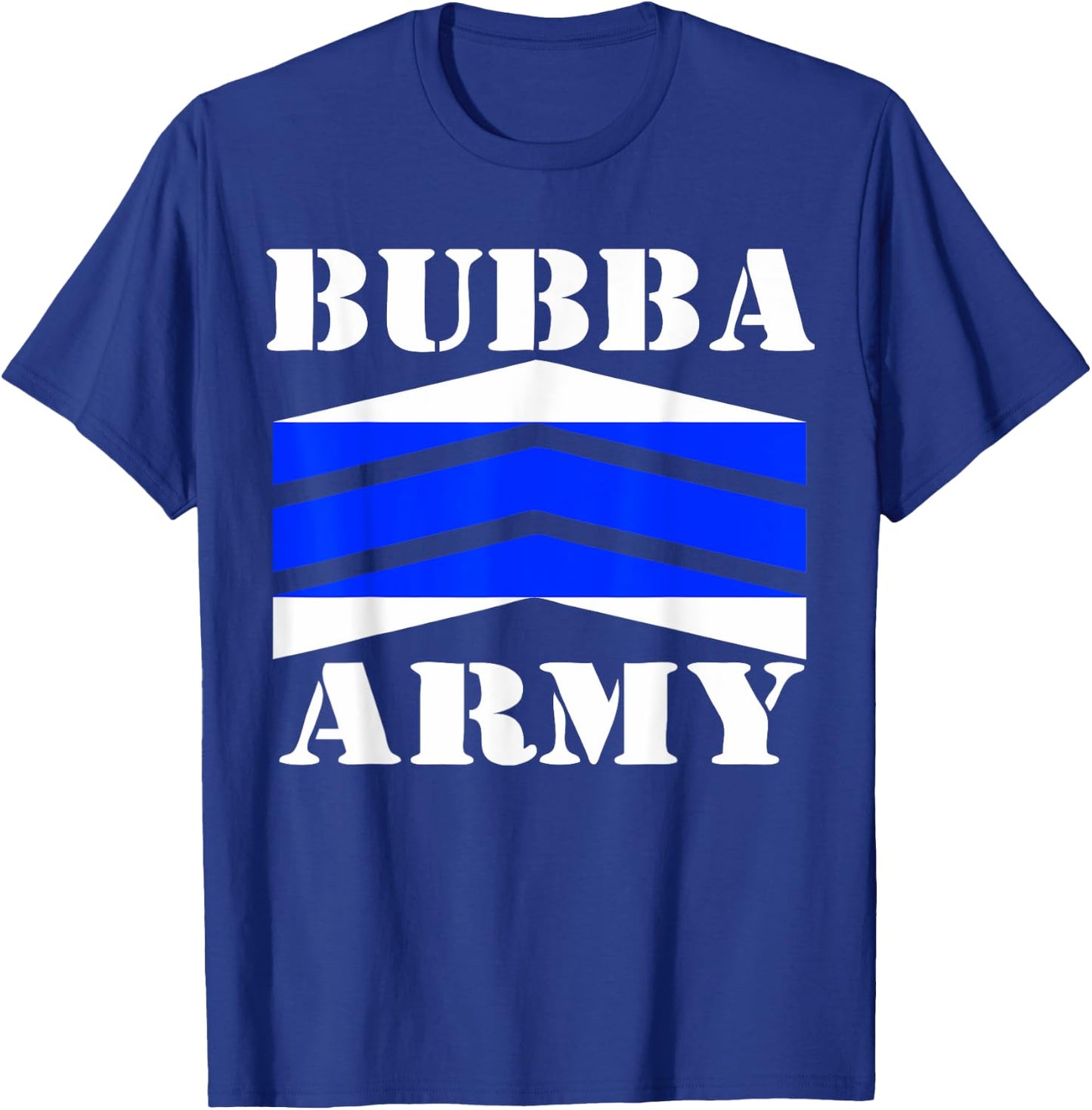 Bubba Army Thin Blue Line - OFFICIAL BUBBA ARMY DESIGN T-Shirt - T-Shirt | Royal
