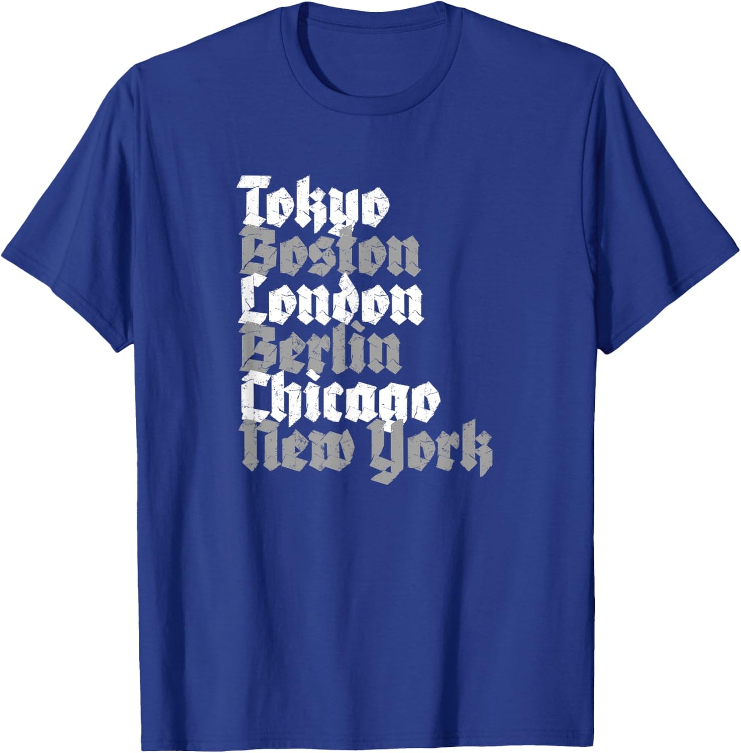 World Marathon Majors Cities T-Shirt - T-Shirt | Royal