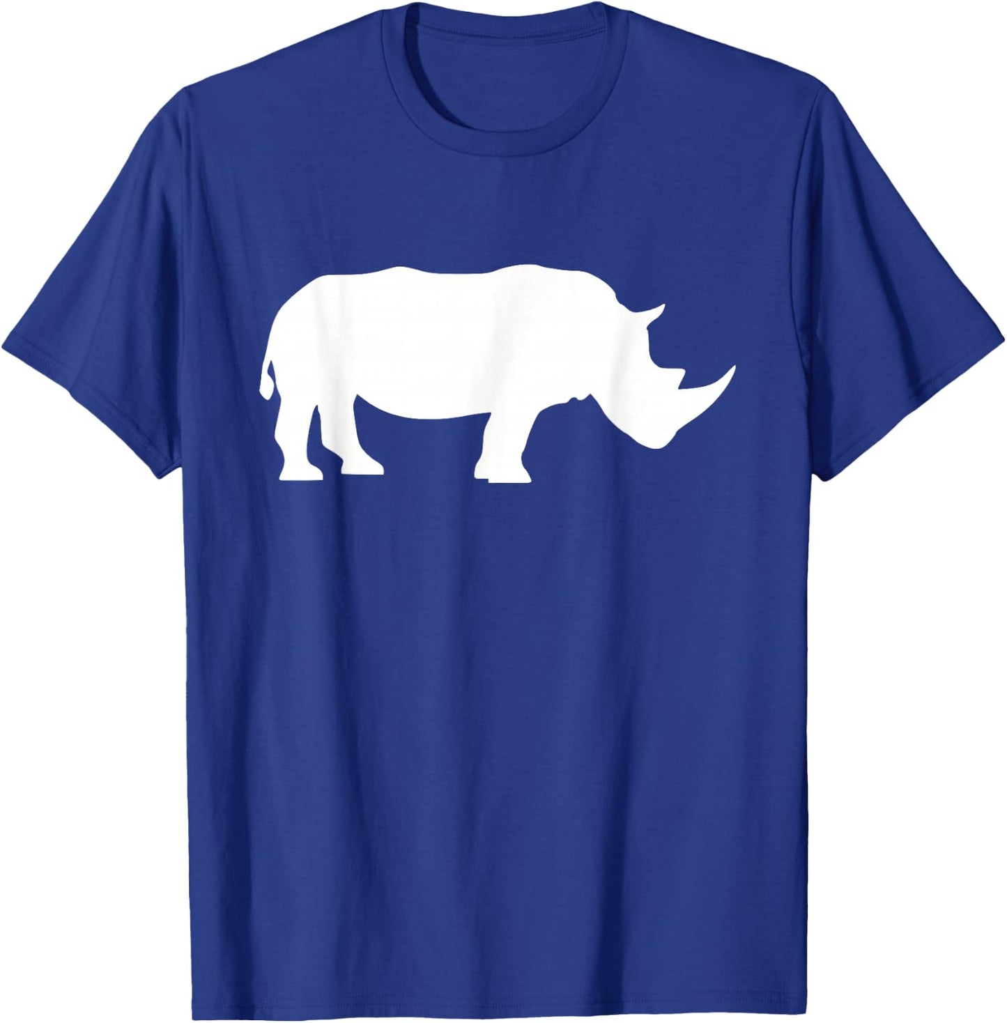 Rhino Store Rhino - Black Adult - Animal Print - - Short Sleeve - Modern Style - Casual Wear - All Seasons T-Shirt - T-Shirt | Royal