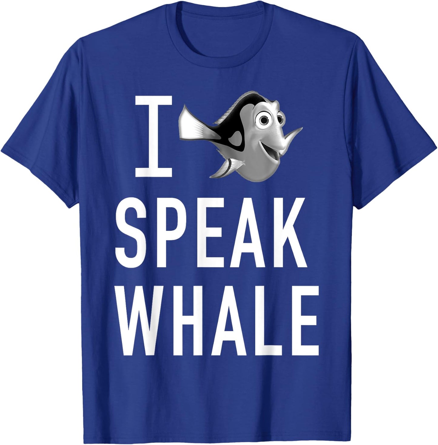 Disney Pixar Finding Dory I Speak Whale Bold Logo T-Shirt - T-Shirt | Royal