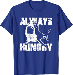 Shirts For Kids Always Hungry Shark Shirt Kids Clothes T-Shirt - T-Shirt | Royal