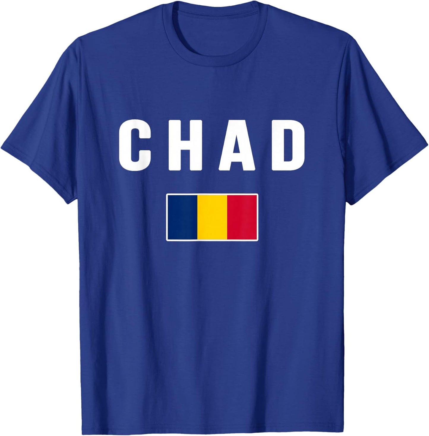 Chad Country Flag T-Shirt - T-Shirt | Royal