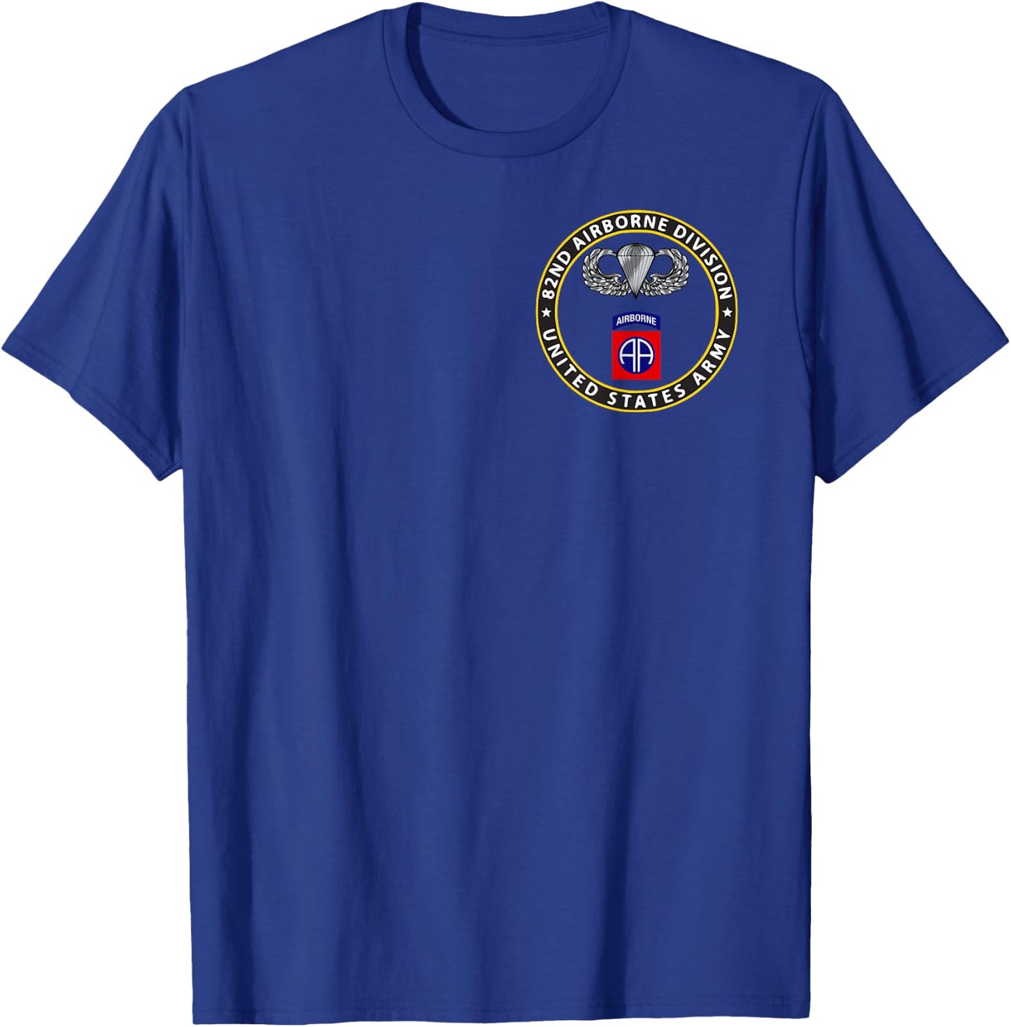 82nd Airborne Division - Parachutist Wings - Paratrooper T-Shirt - T-Shirt | Royal